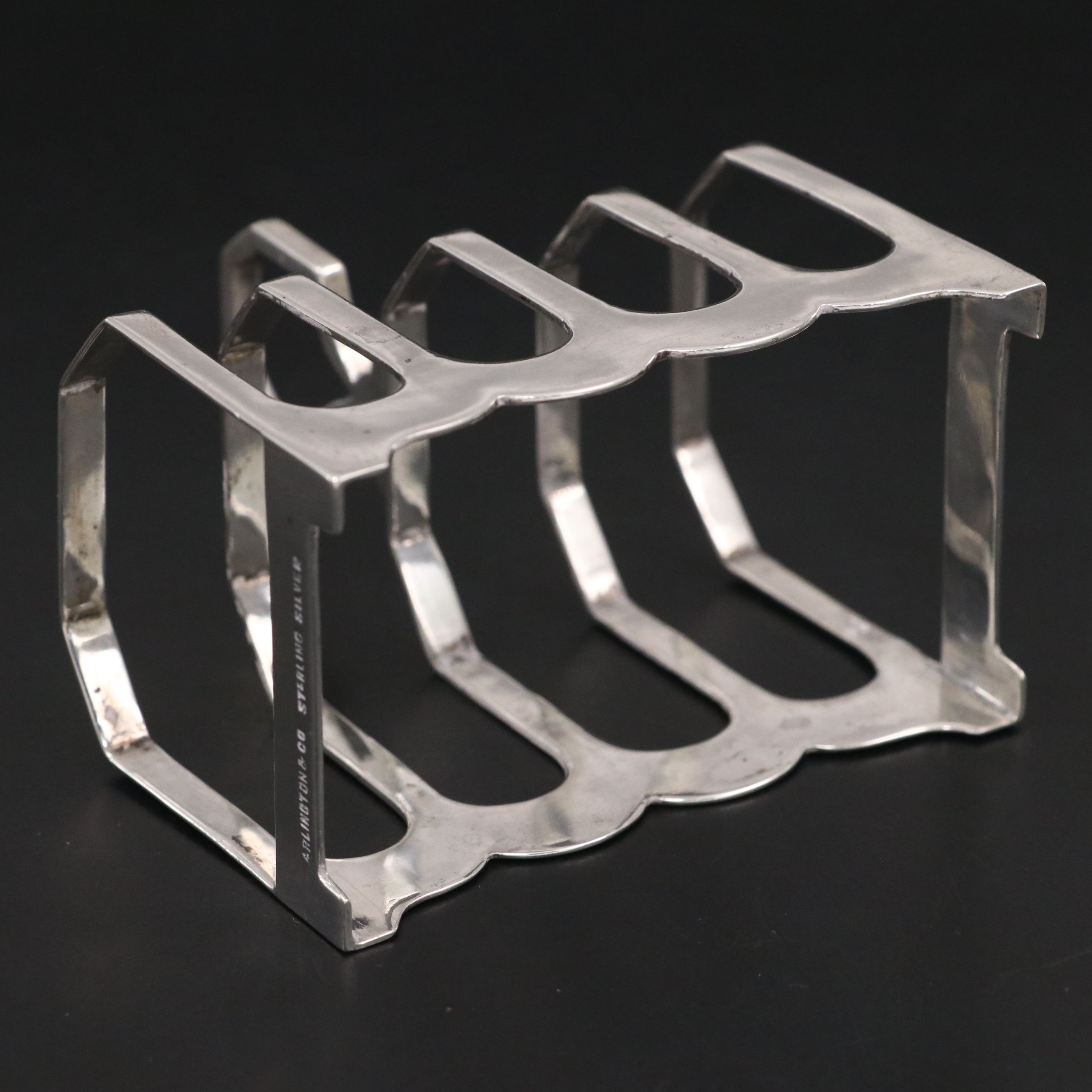 Arlington & Co Sterling Silver Toast Rack with More Silver Plate Accessories