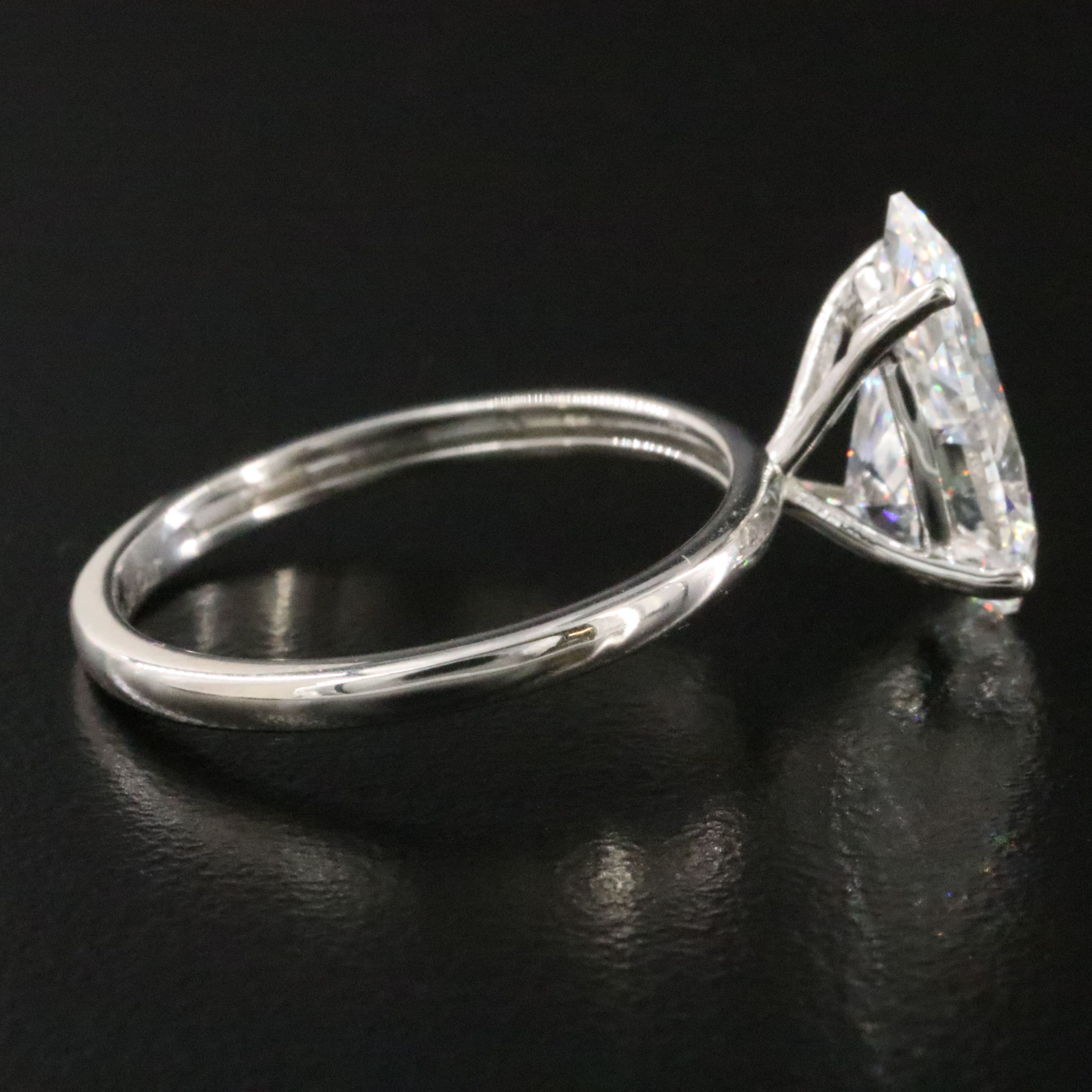 Platinum 2.85 CT Lab Grown Diamond Ring