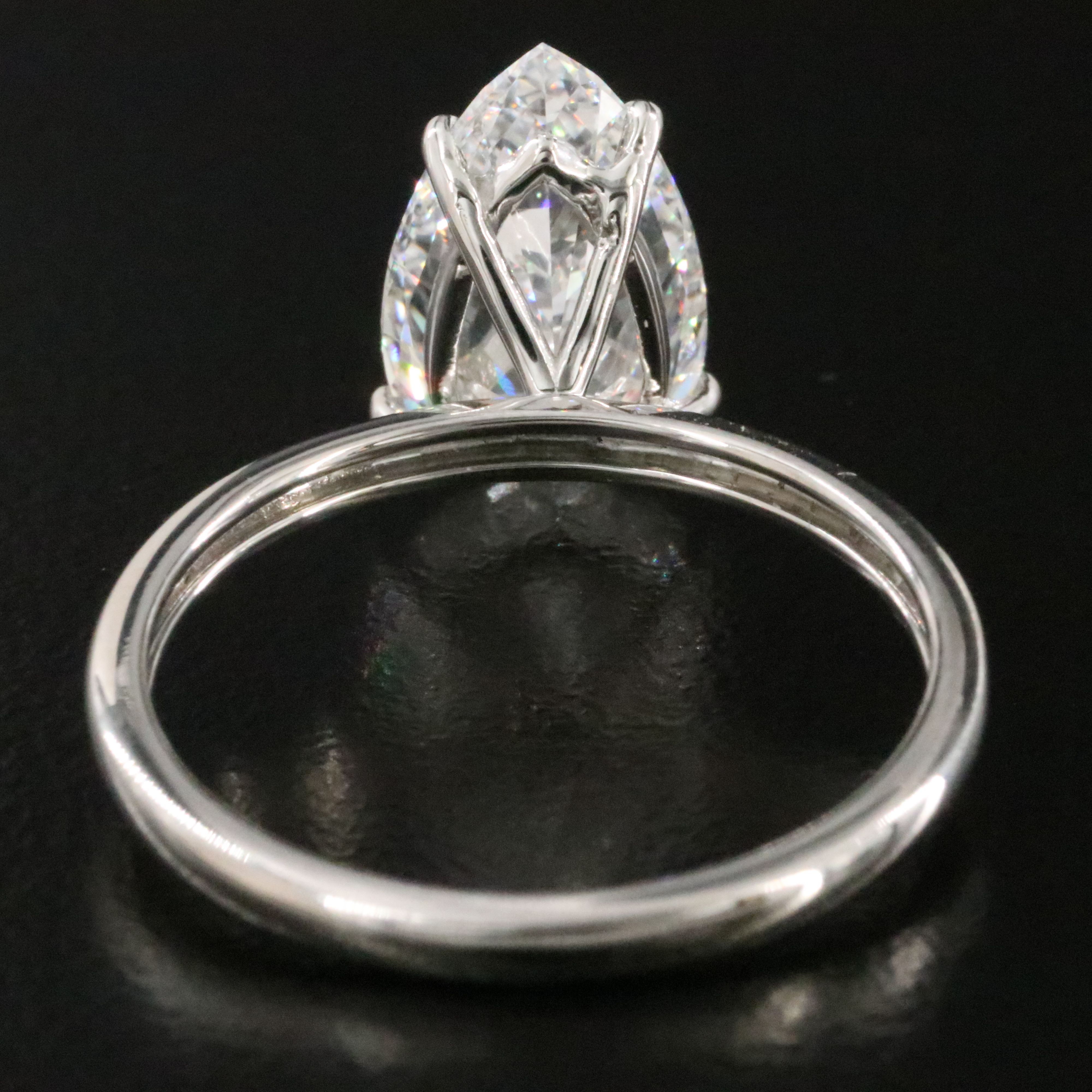 Platinum 2.85 CT Lab Grown Diamond Ring