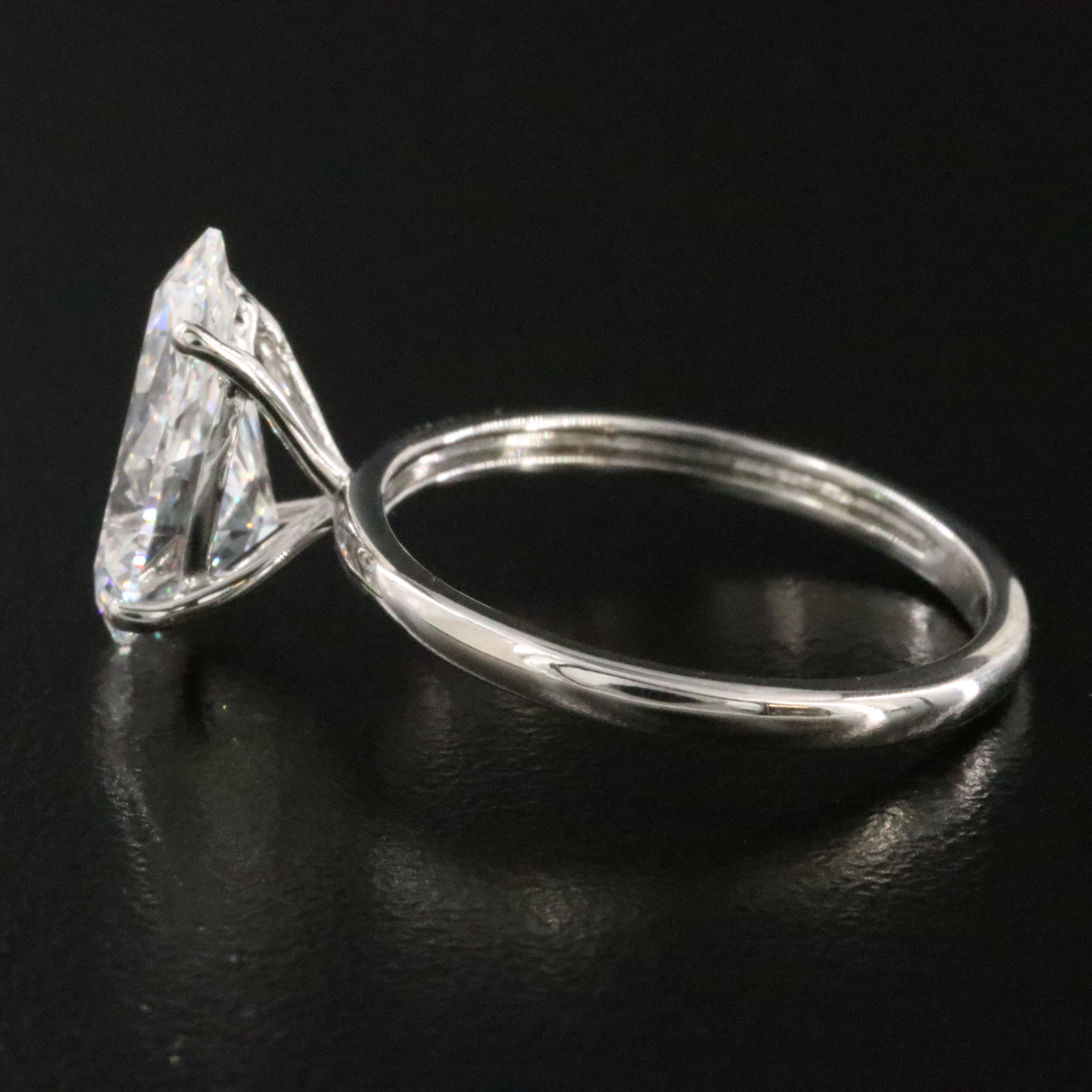 Platinum 2.85 CT Lab Grown Diamond Ring