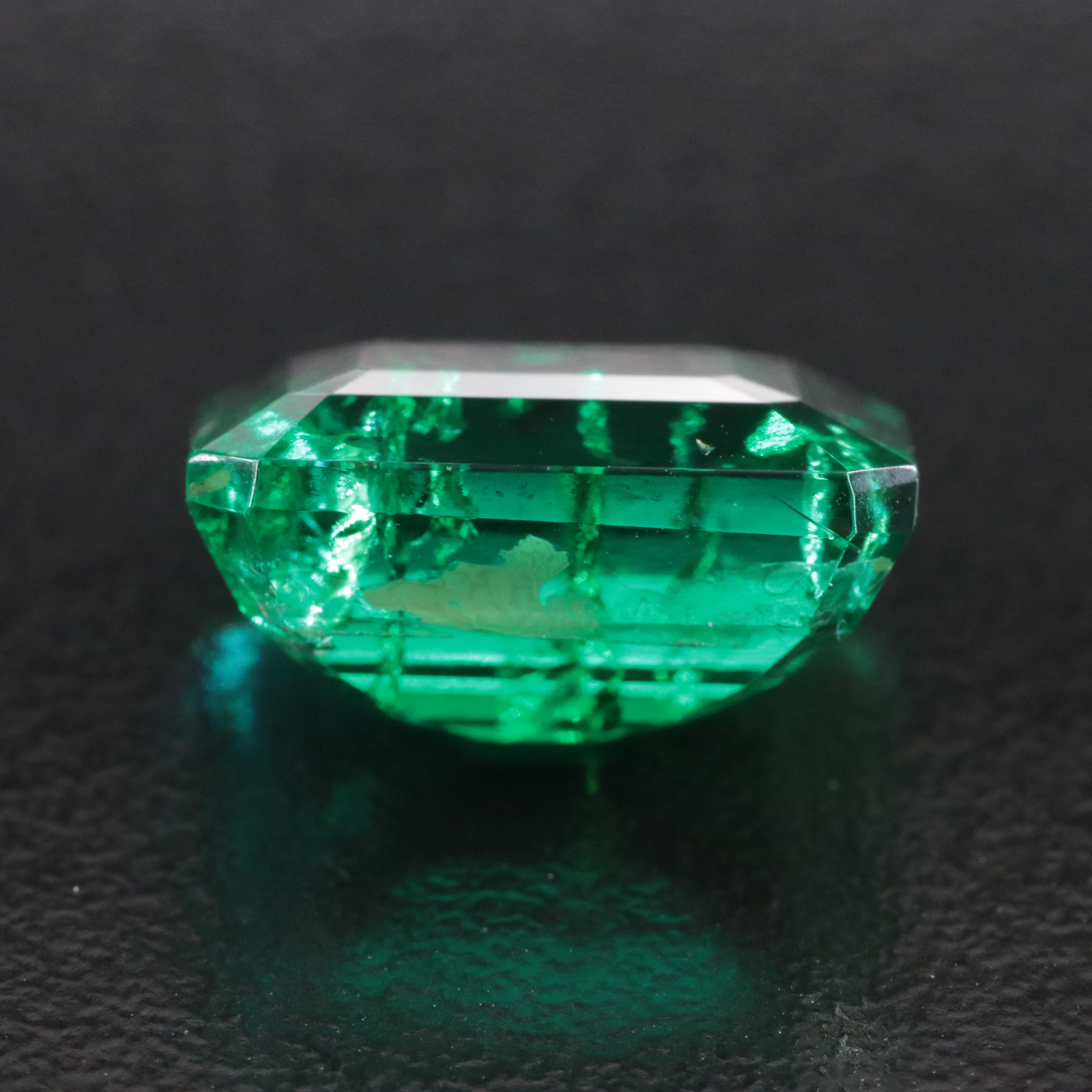 Loose 8.31 CT Lab Grown Emerald