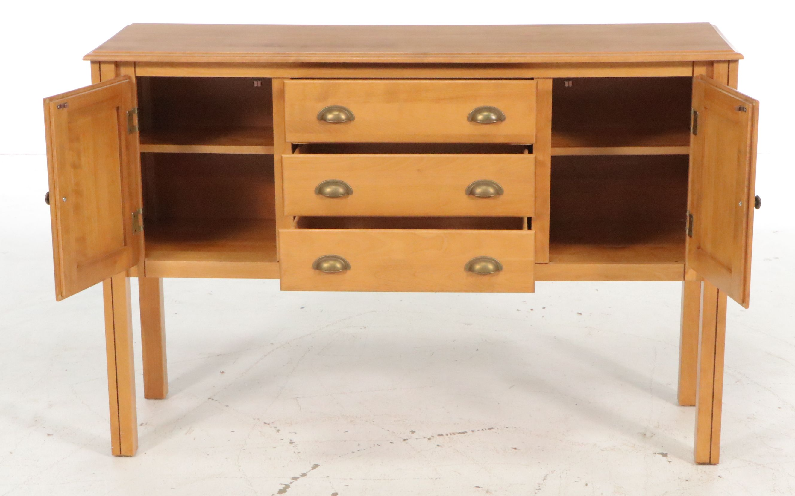Canadel Contemporary Birchwood Buffet Sideboard