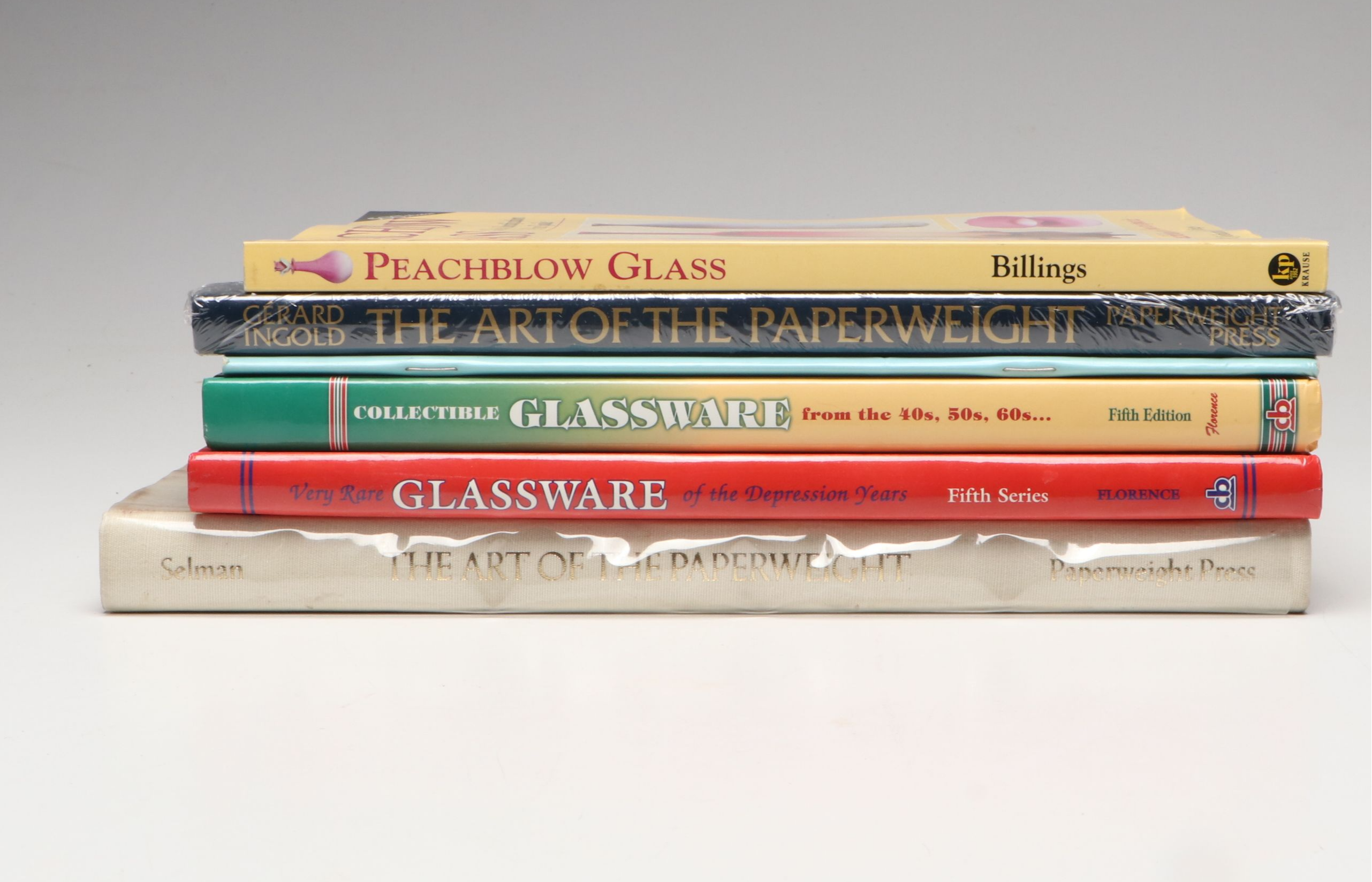 "The Art of Paperweight" with More Art Glass and Collectors Books