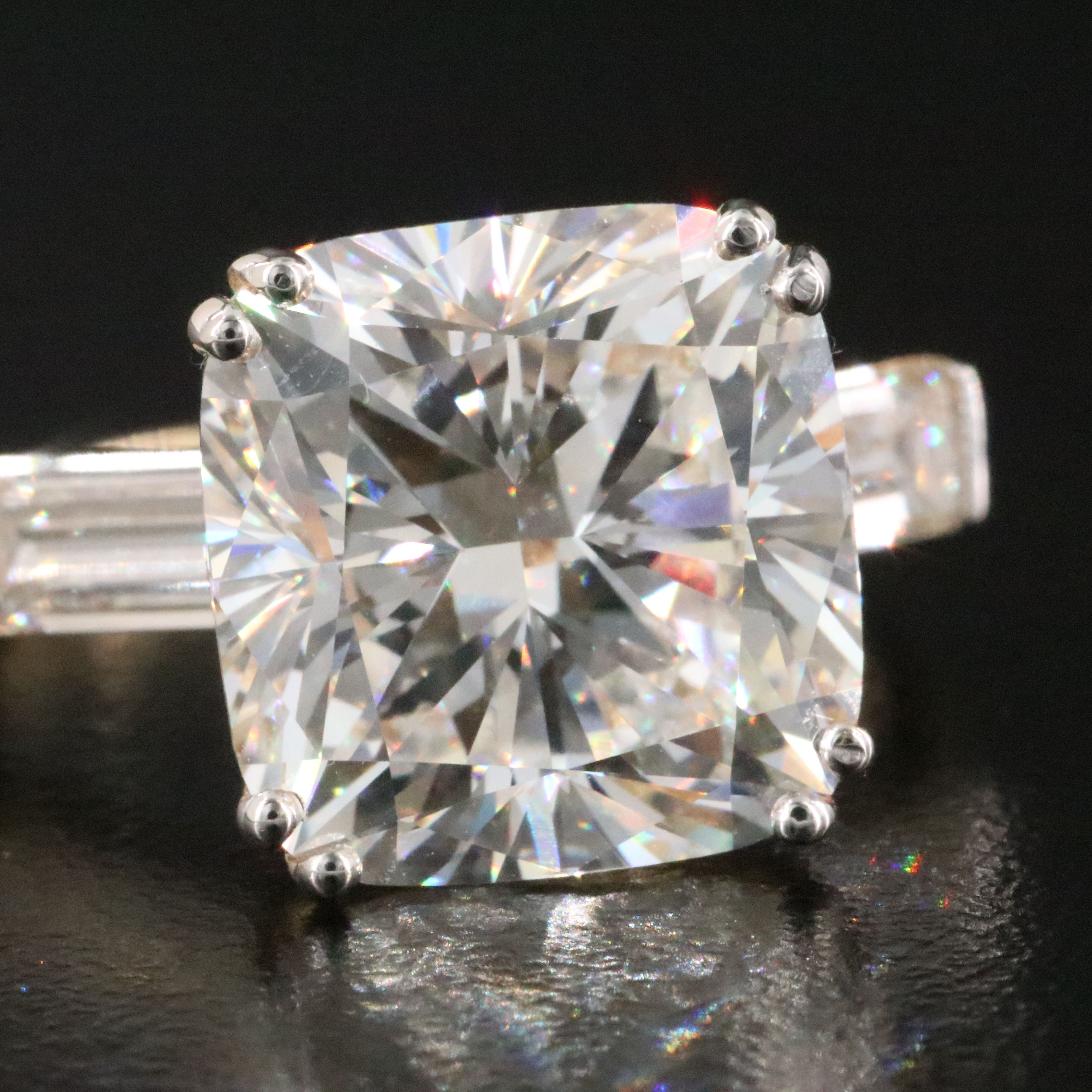 18K 8.46 CTW Lab Grown Diamond Ring with IGI Report