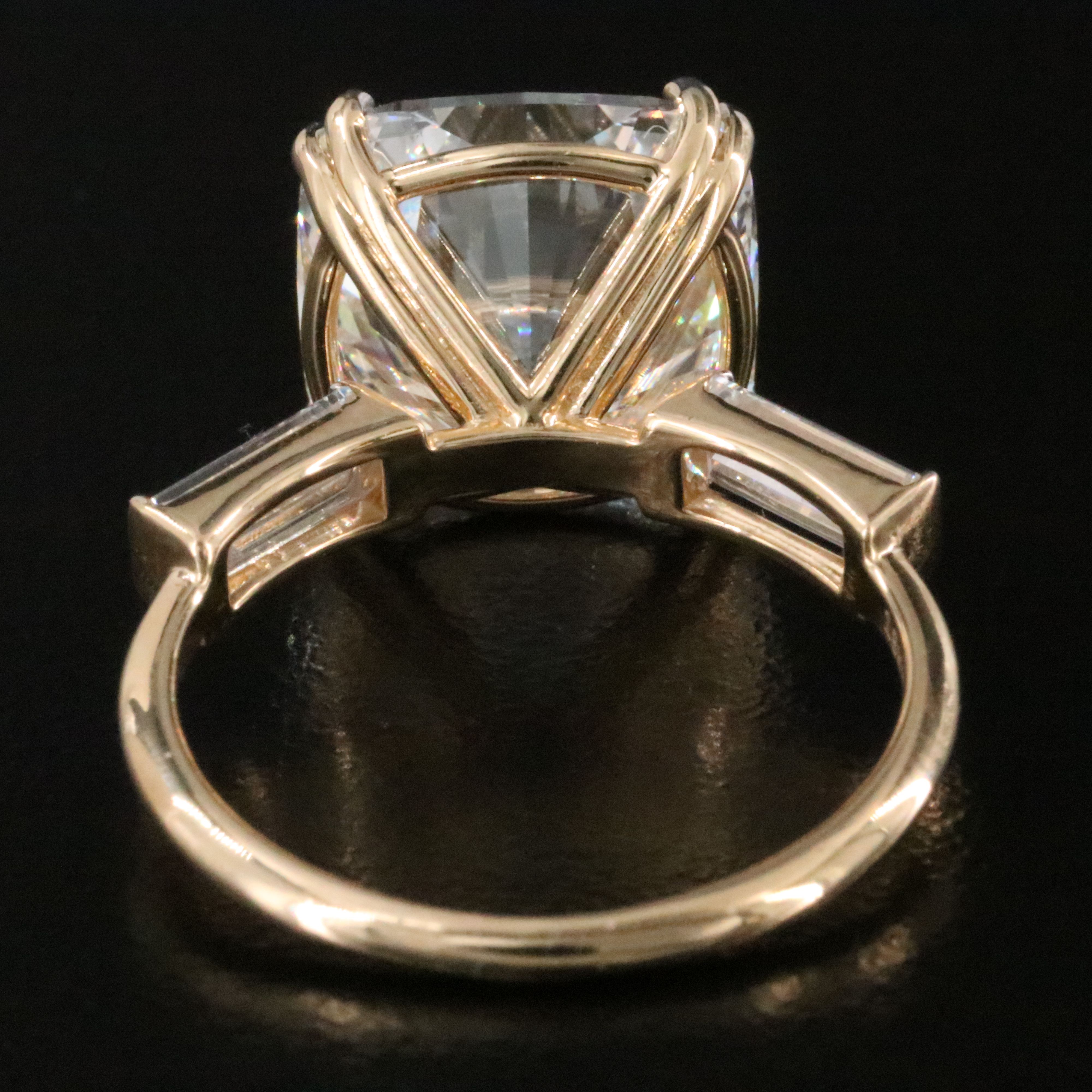 18K 8.46 CTW Lab Grown Diamond Ring with IGI Report