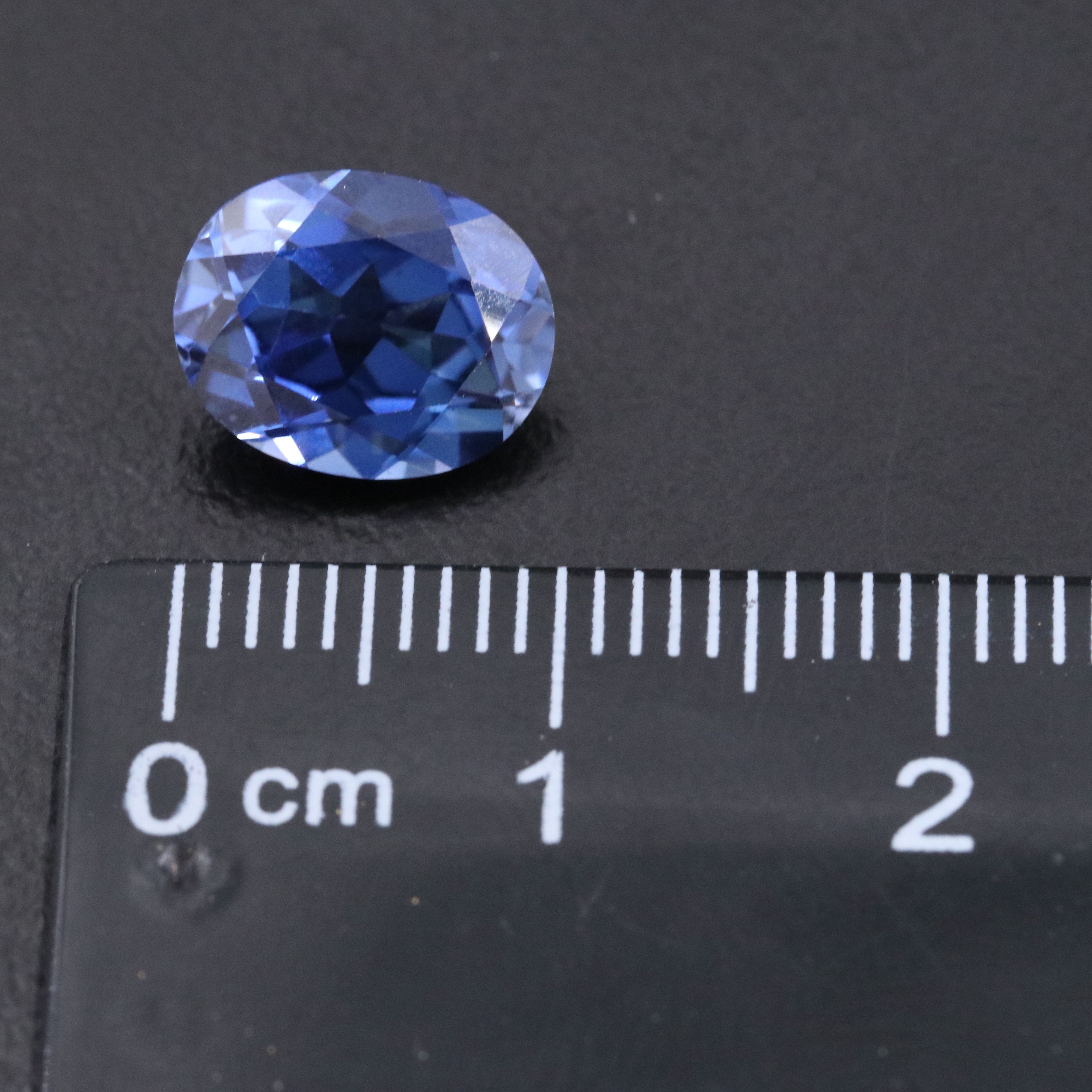Loose 7.14 CTW Lab Grown Sapphire Pair