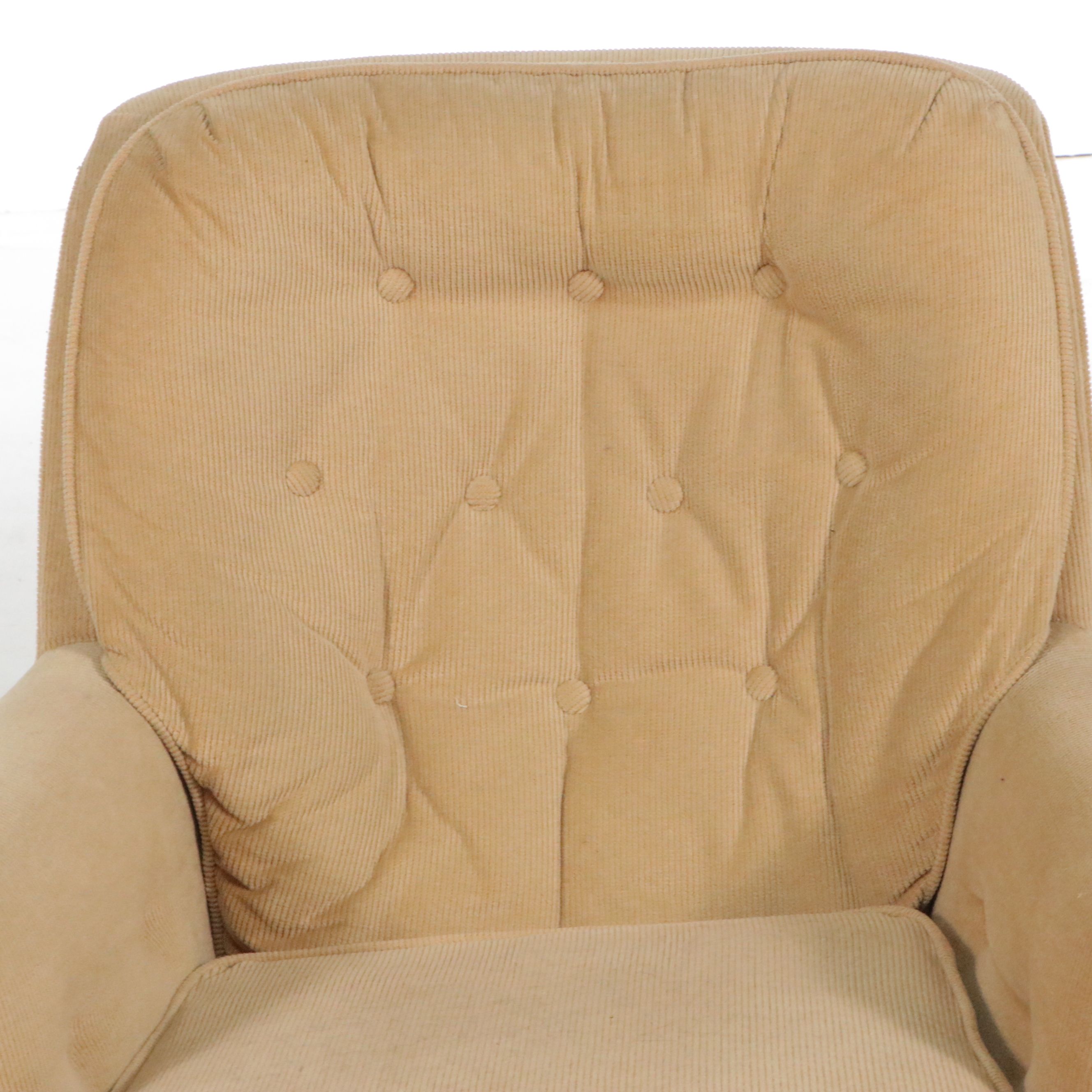 Kaplan's Furniture Swivel Rocker Armchair, Late 20th Century