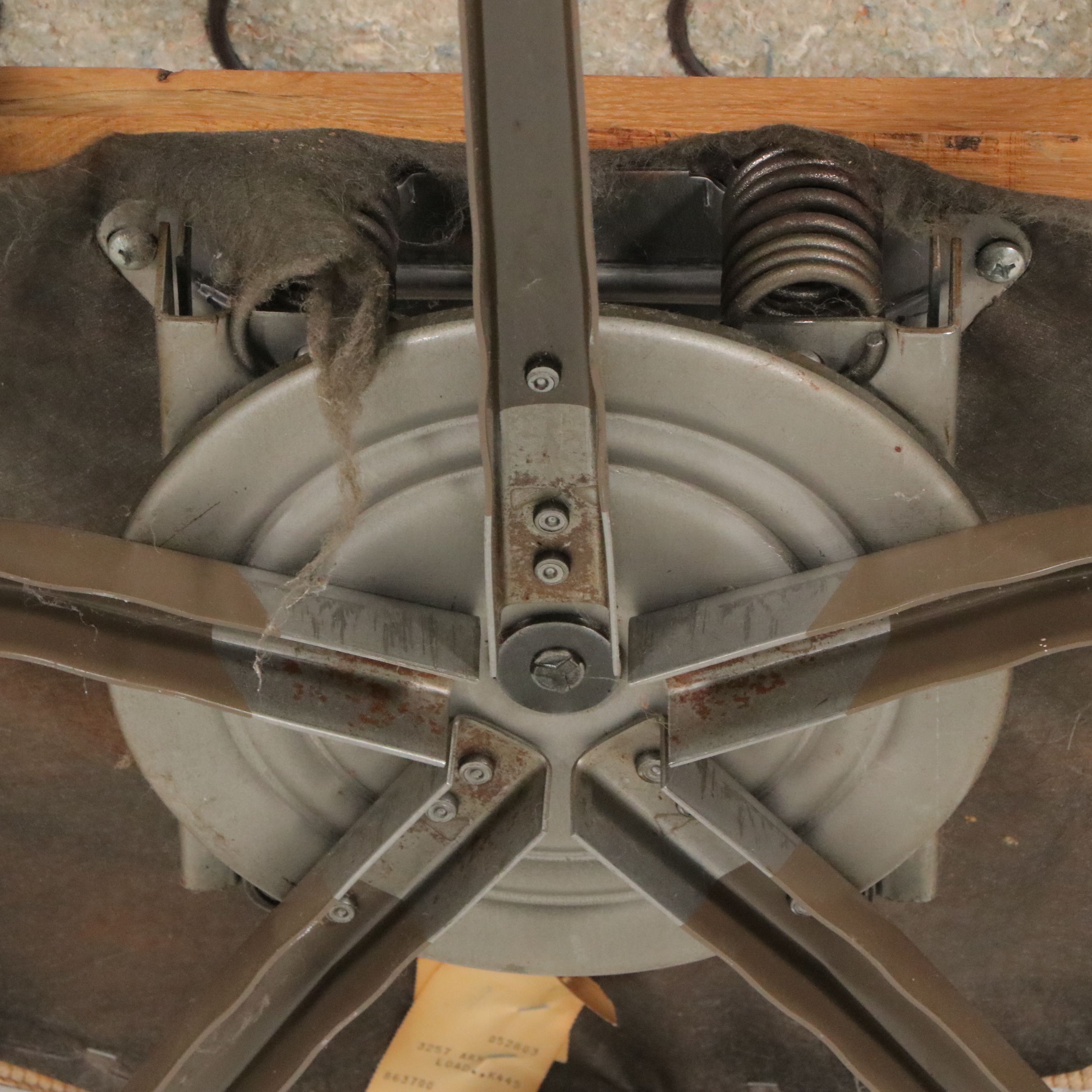 Kaplan's Furniture Swivel Rocker Armchair, Late 20th Century