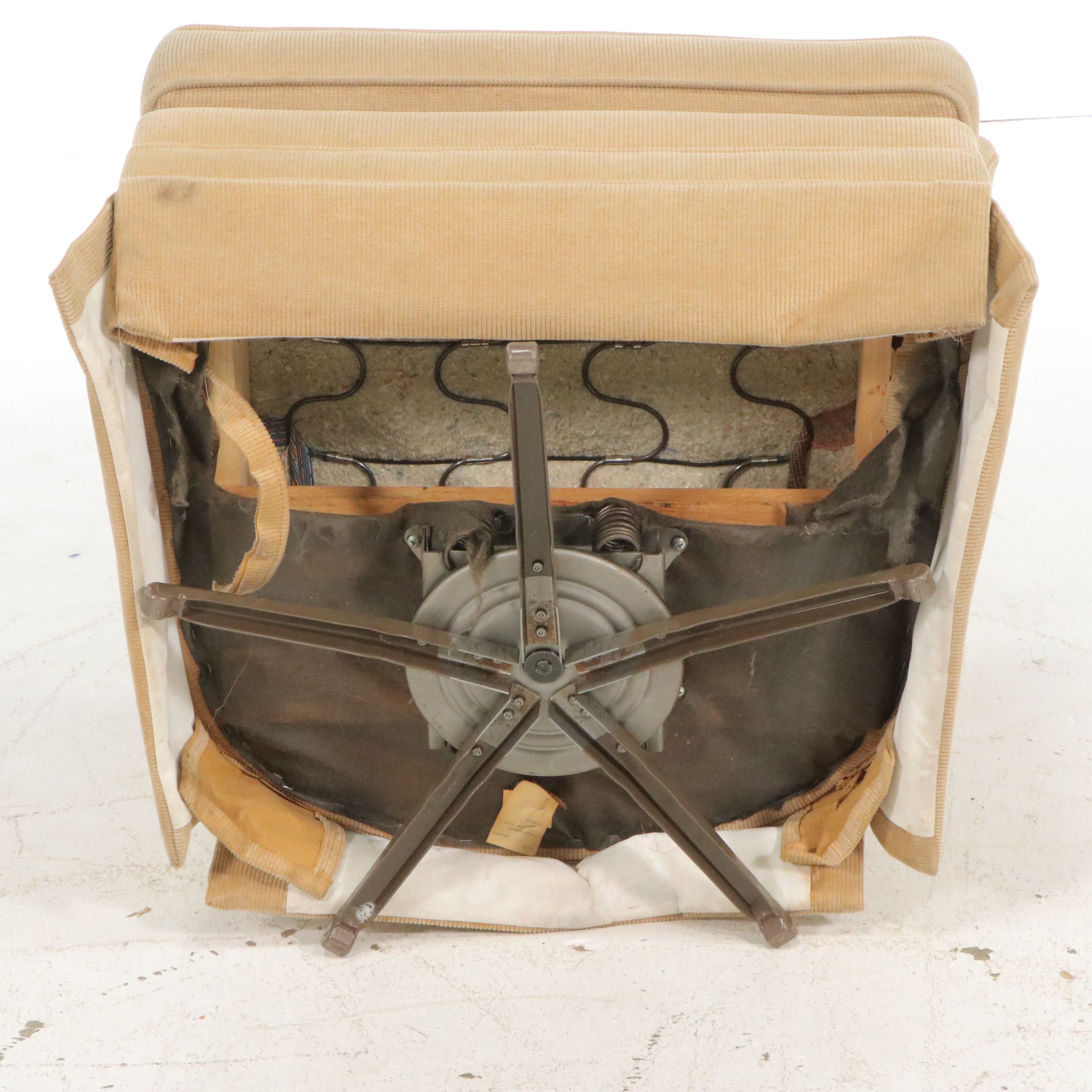 Kaplan's Furniture Swivel Rocker Armchair, Late 20th Century