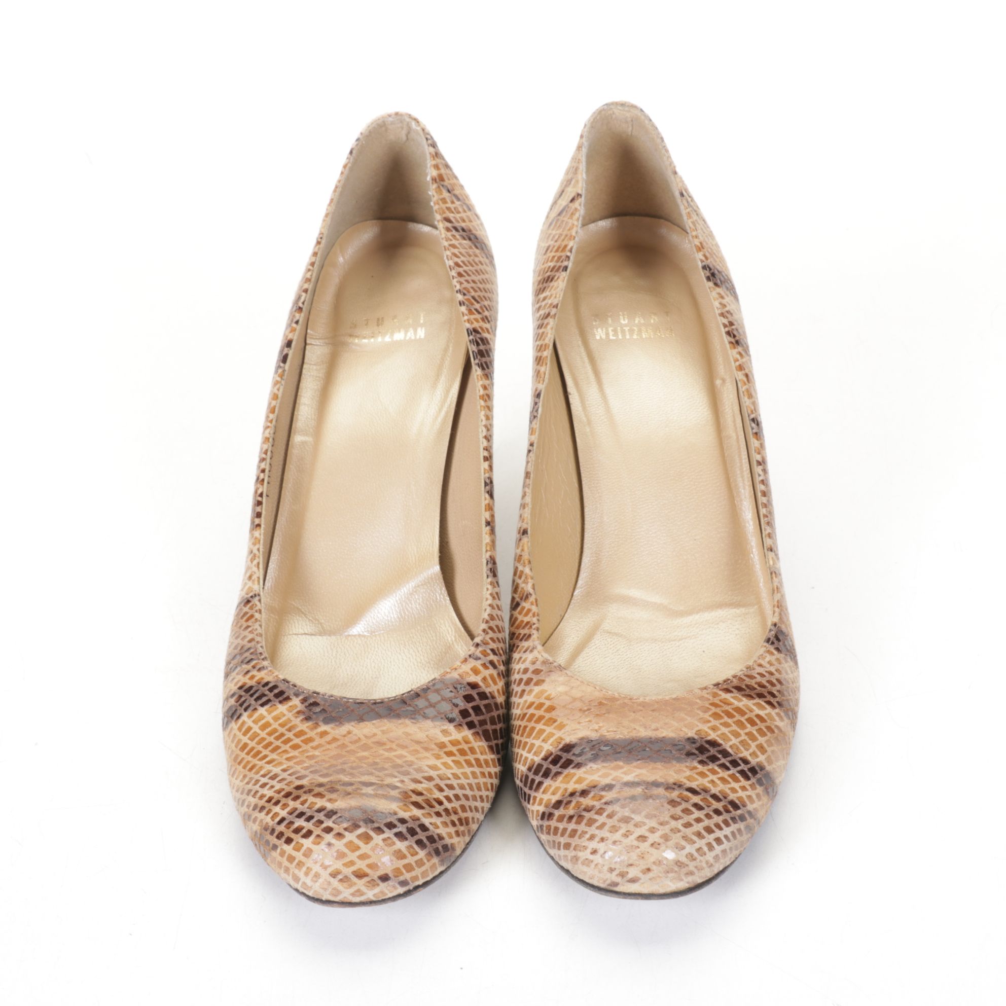 Stuart Weitzman Snakeskin Embossed Pumps & Loafers with Via Spiga Velvet Heels