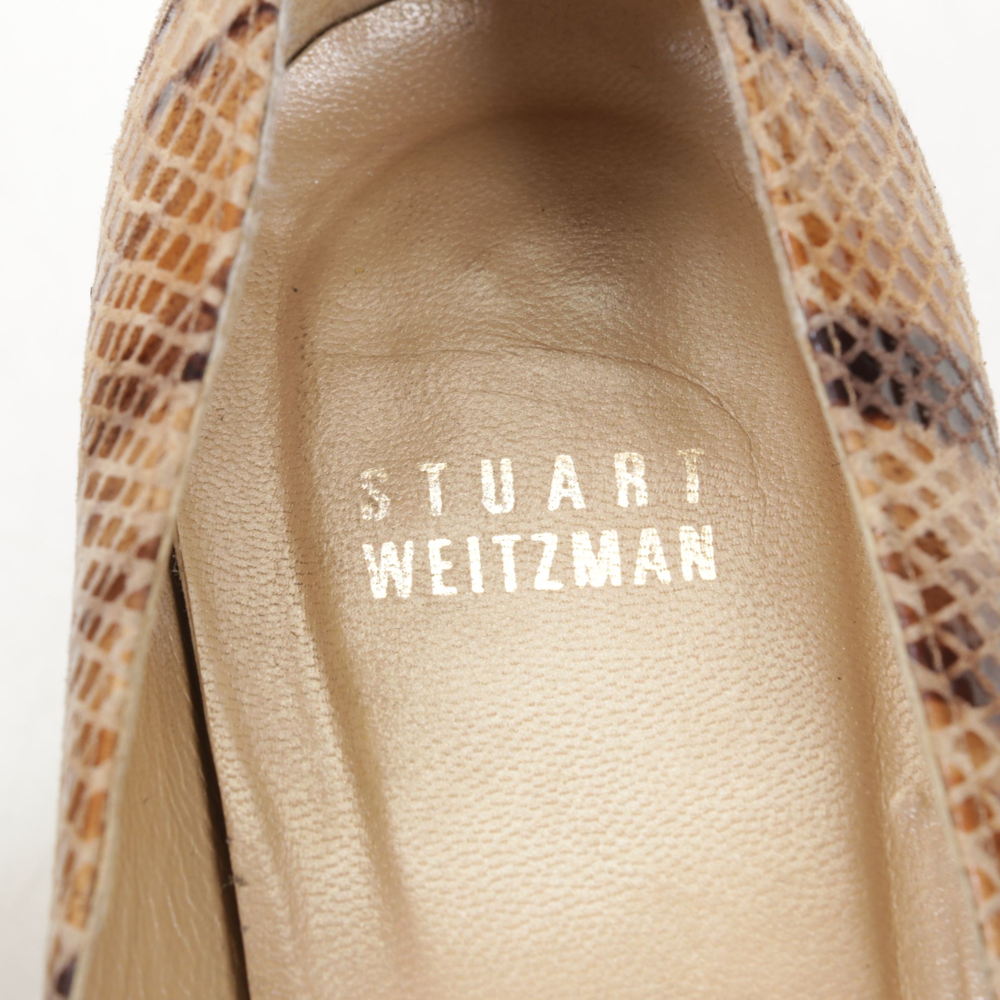 Stuart Weitzman Snakeskin Embossed Pumps & Loafers with Via Spiga Velvet Heels