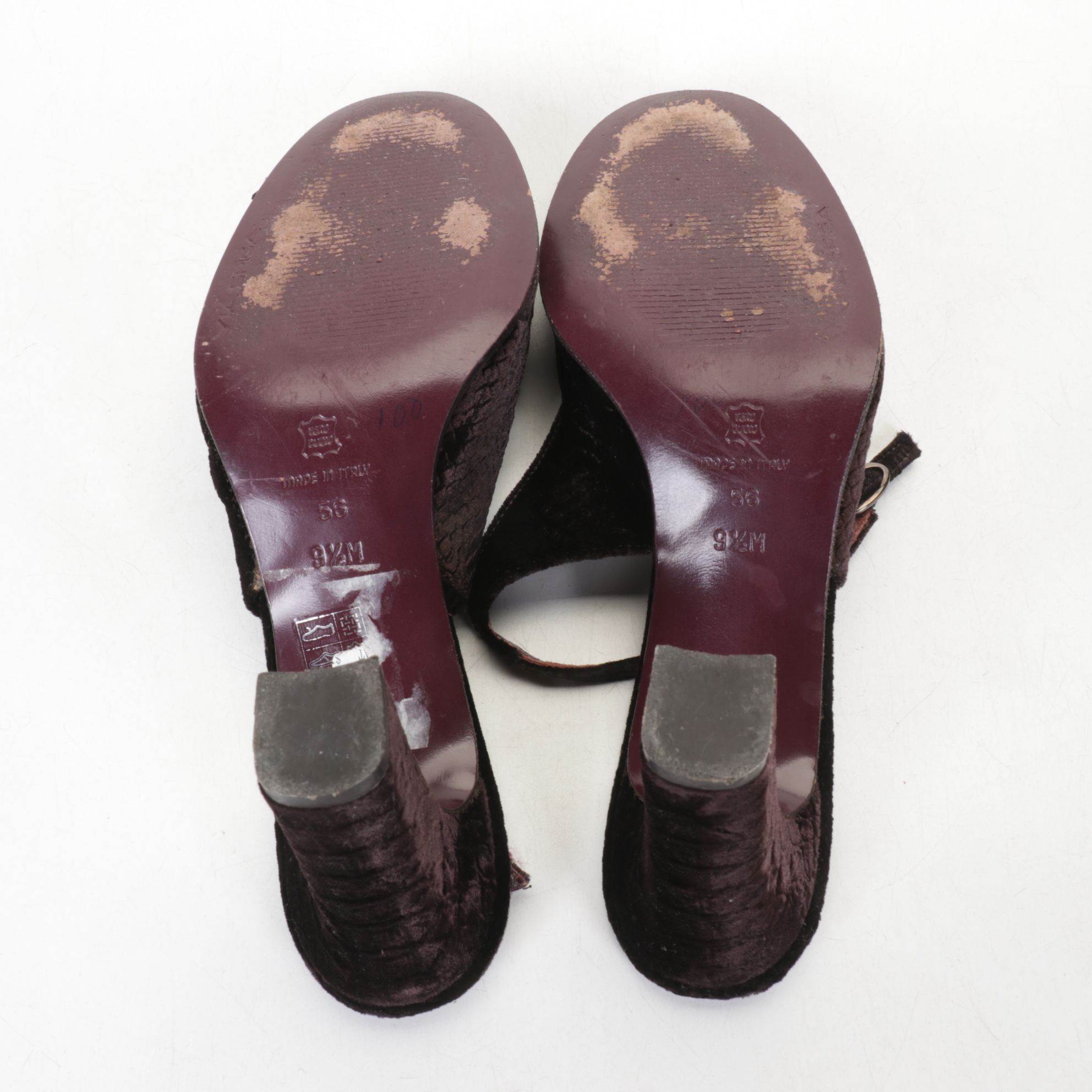 Stuart Weitzman Snakeskin Embossed Pumps & Loafers with Via Spiga Velvet Heels