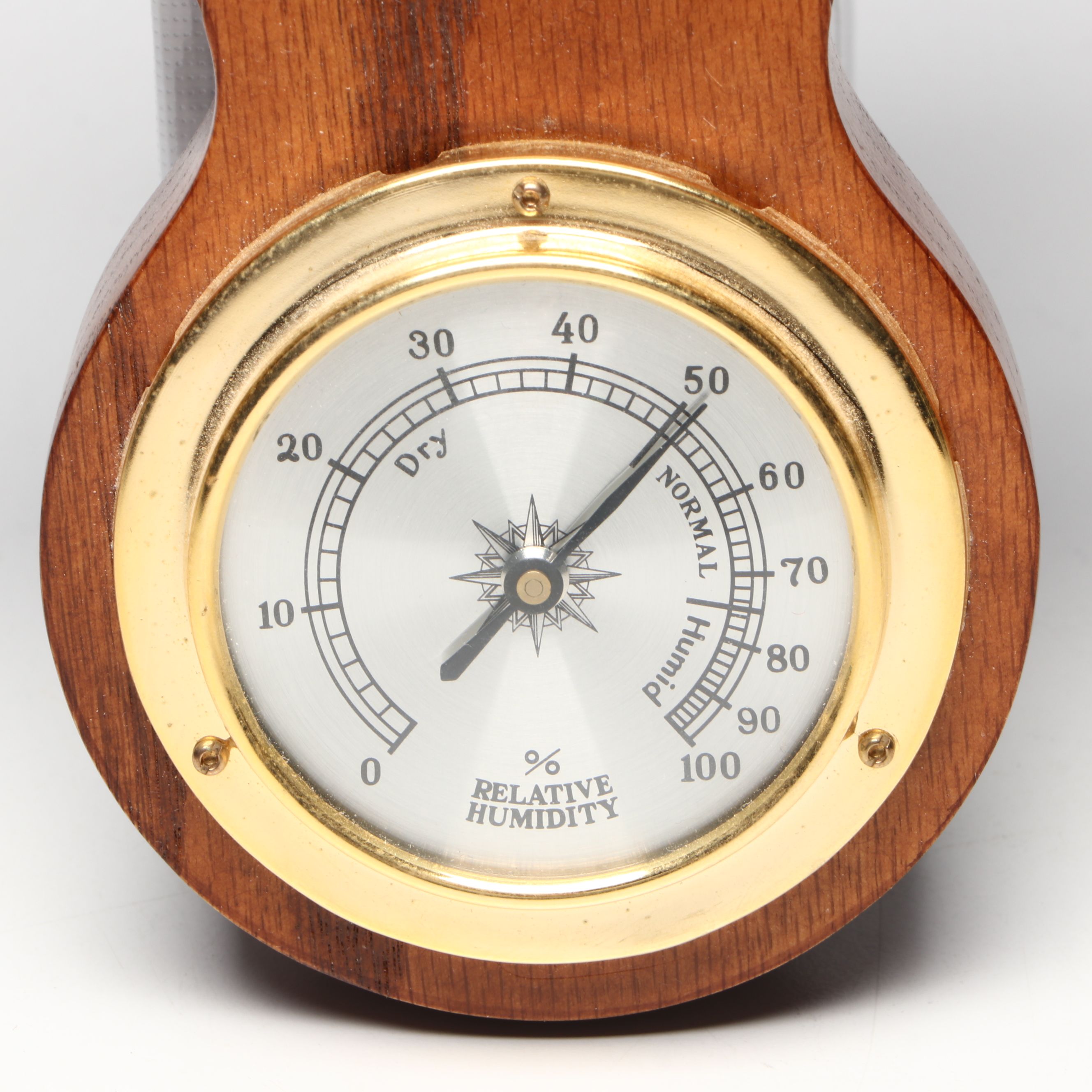 Howard Miller Wood Wall Mount Banjo Weather Station, Late 20th C.