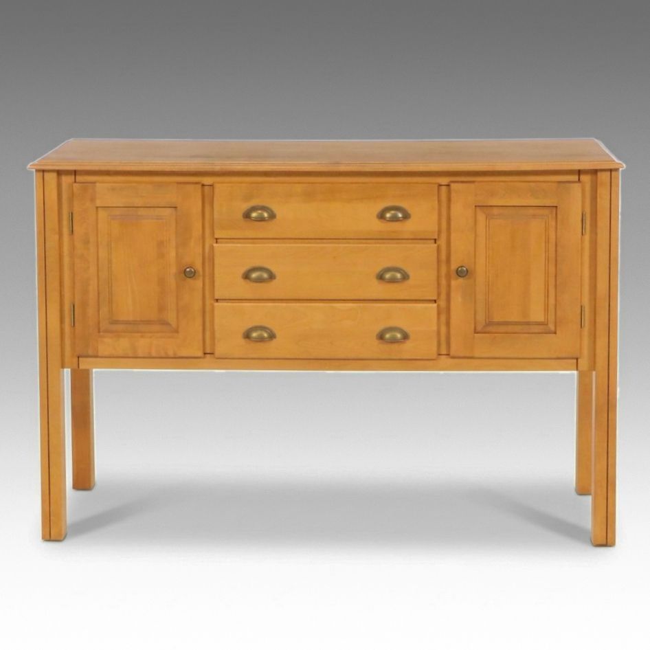 Canadel Contemporary Birchwood Buffet Sideboard