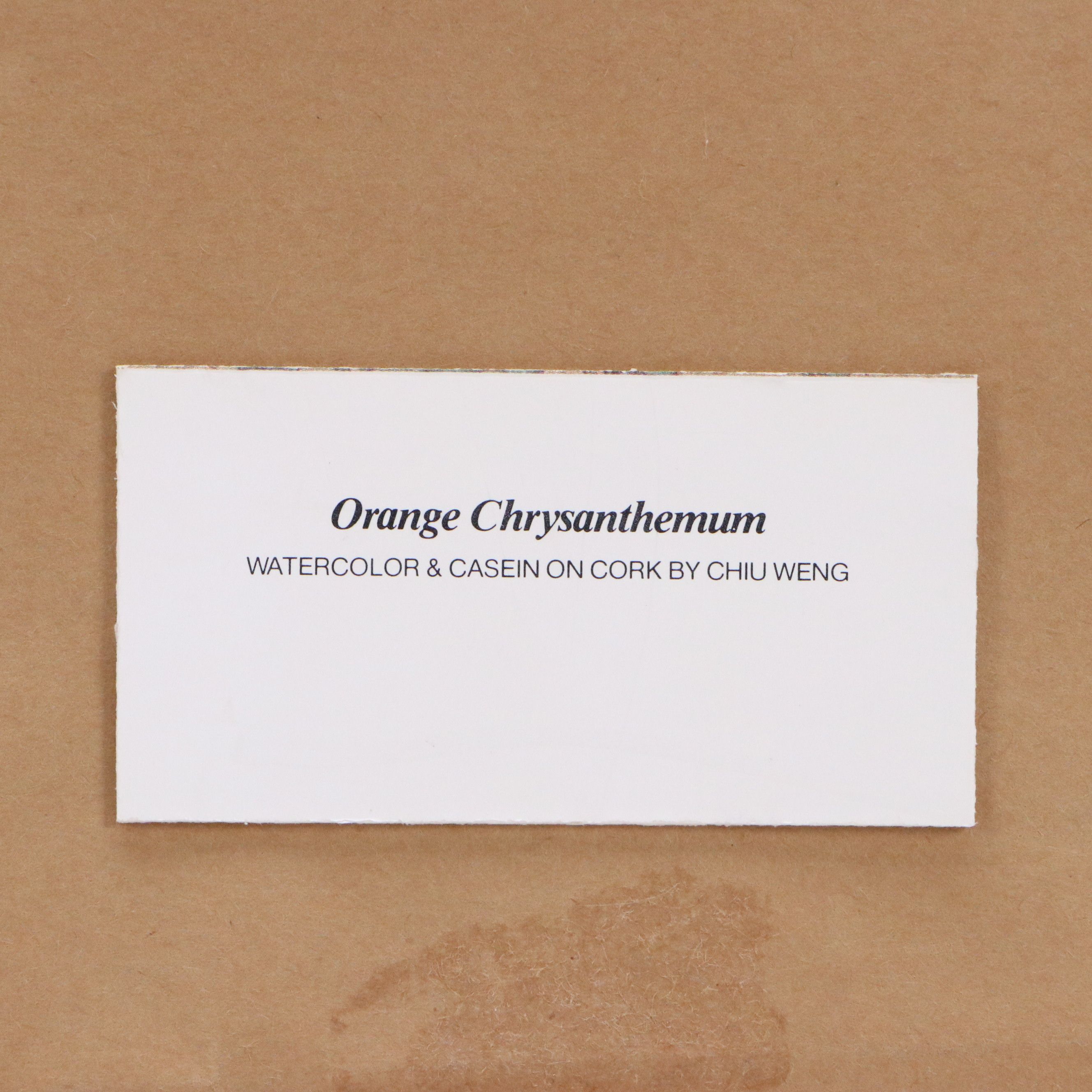 Offset Lithographs After Chiu Weng "Orange Chrysanthemum" and Other