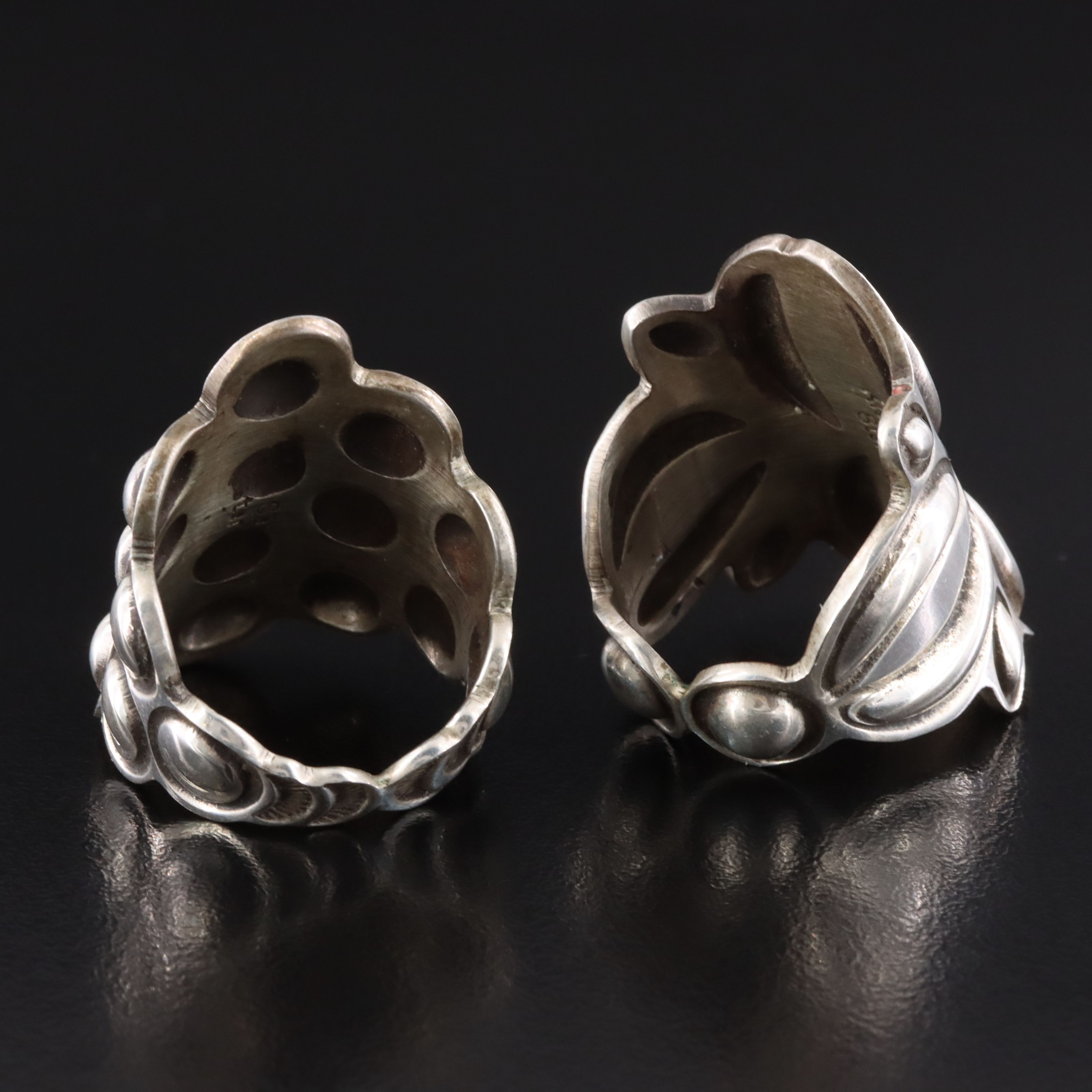 Alex Sanchez Navajo Diné/Zuni Sterling Rings