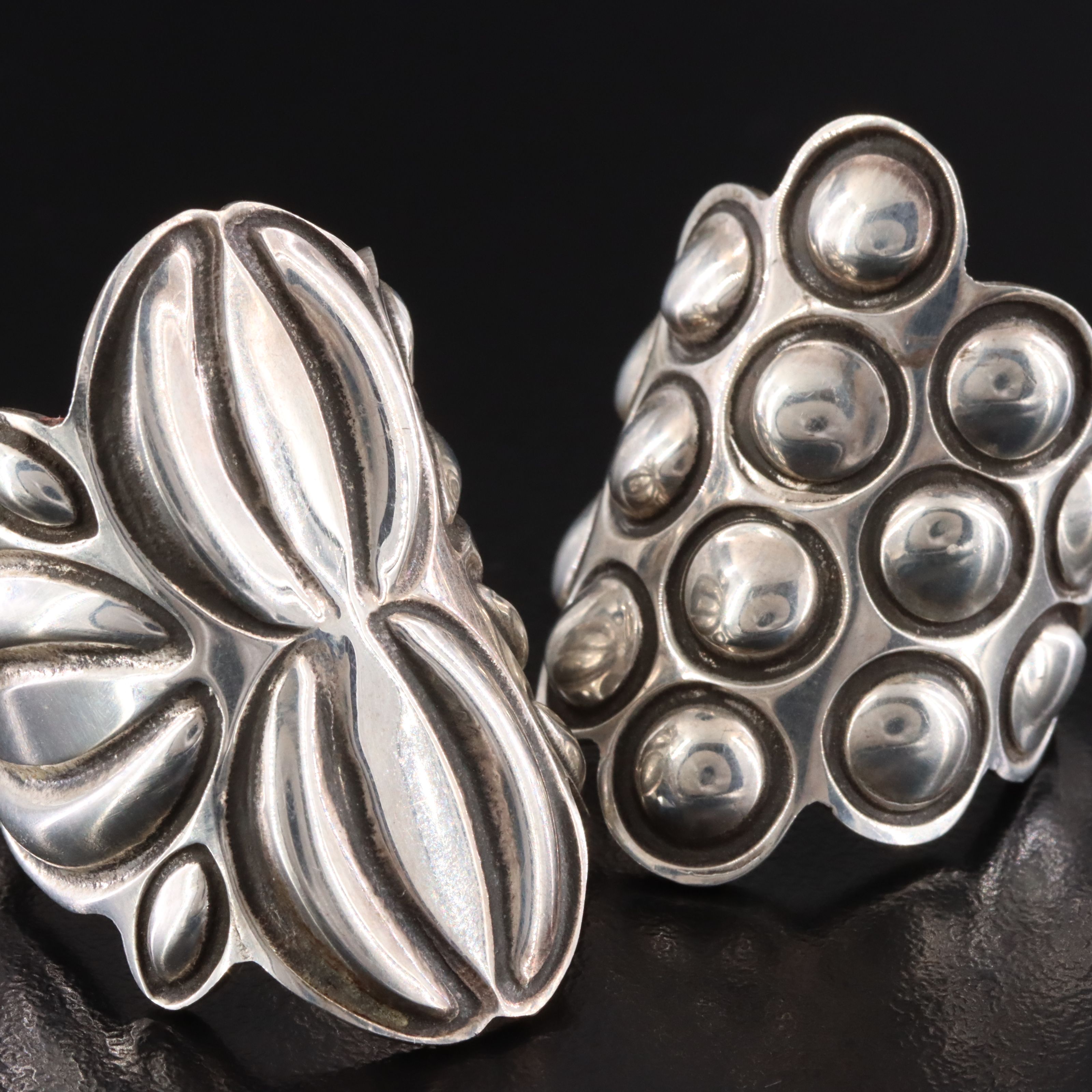 Alex Sanchez Navajo Diné/Zuni Sterling Rings