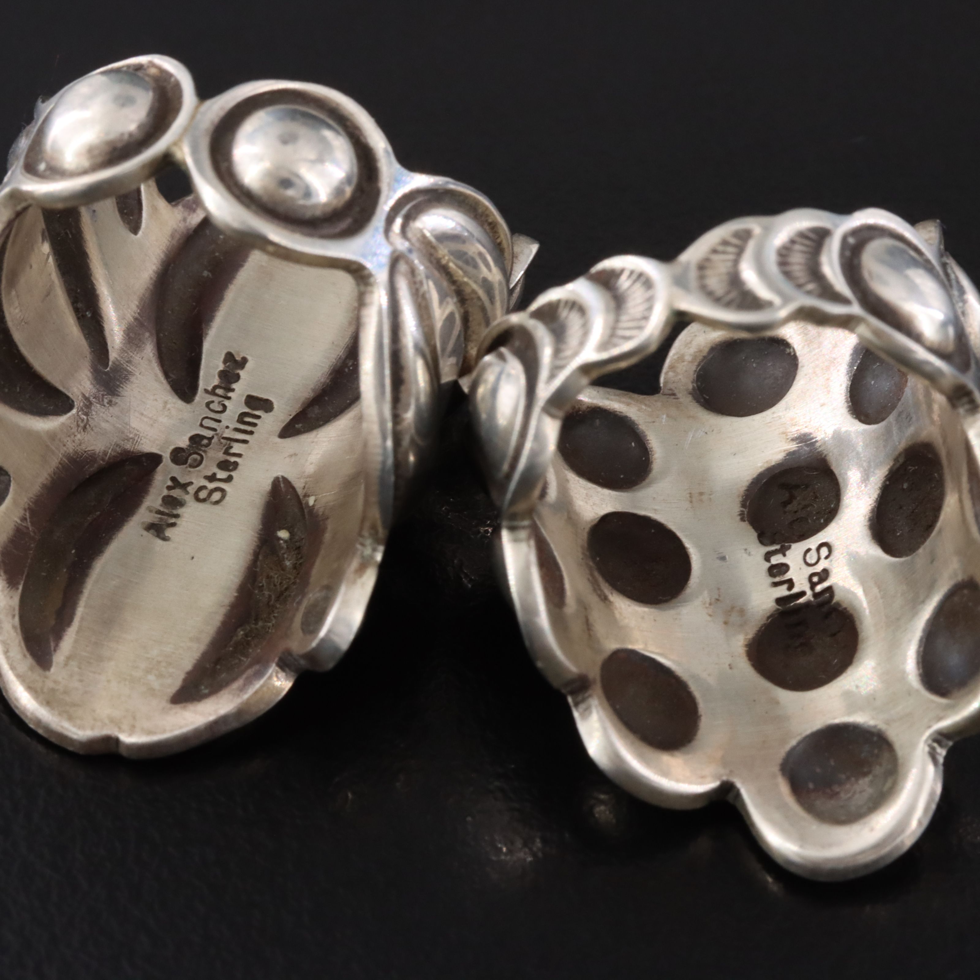 Alex Sanchez Navajo Diné/Zuni Sterling Rings