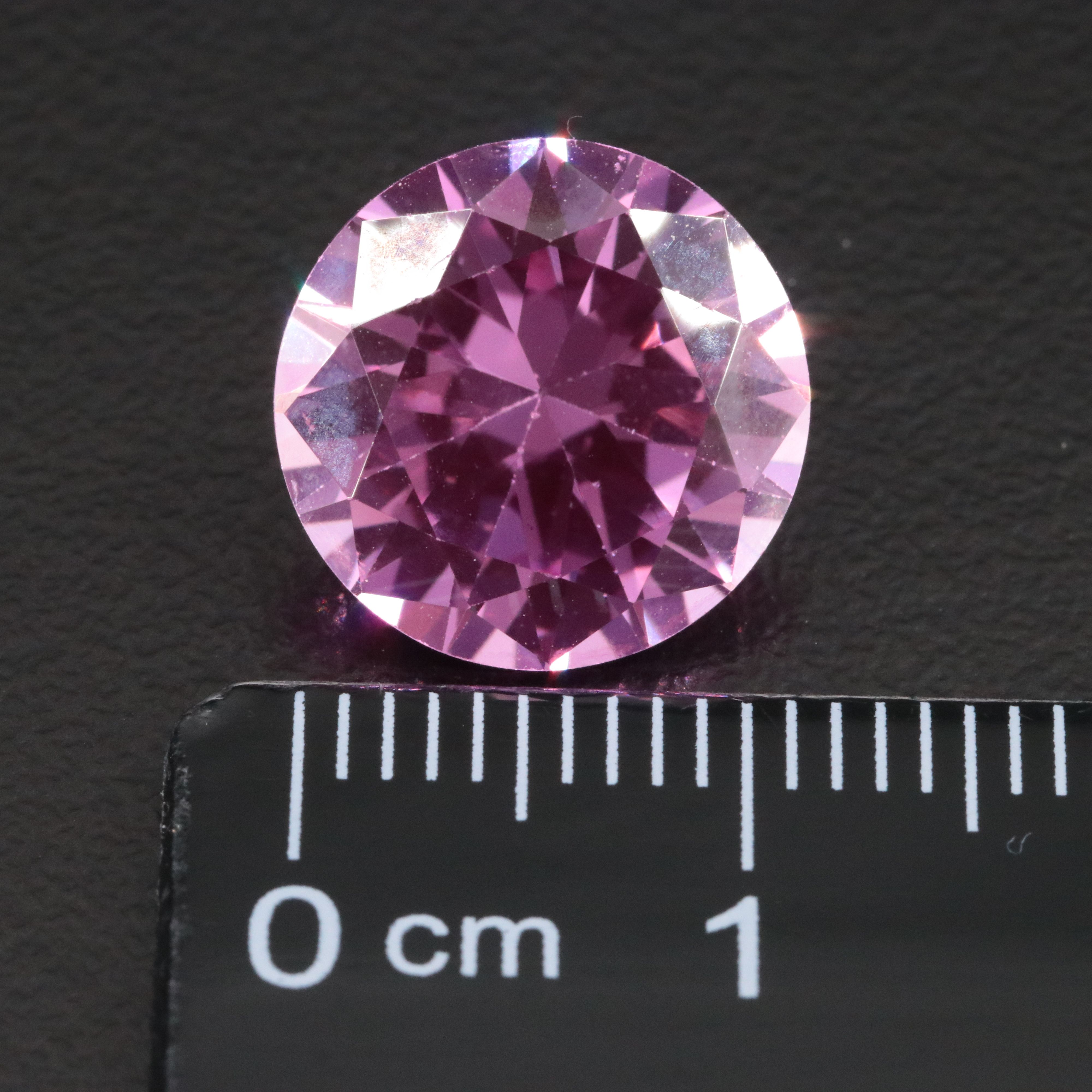Loose 7.68 CT Lab Grown Pink Sapphire