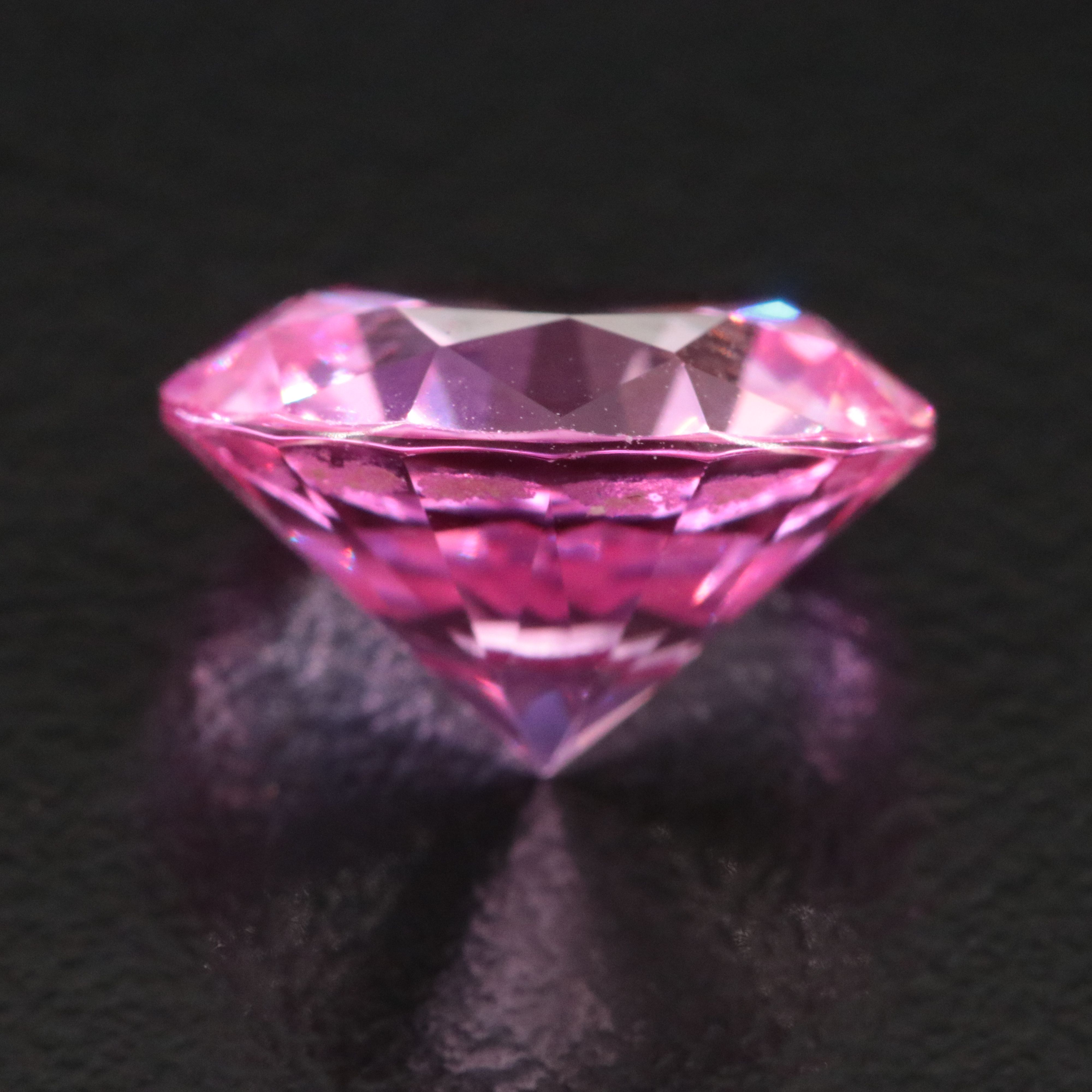Loose 7.68 CT Lab Grown Pink Sapphire
