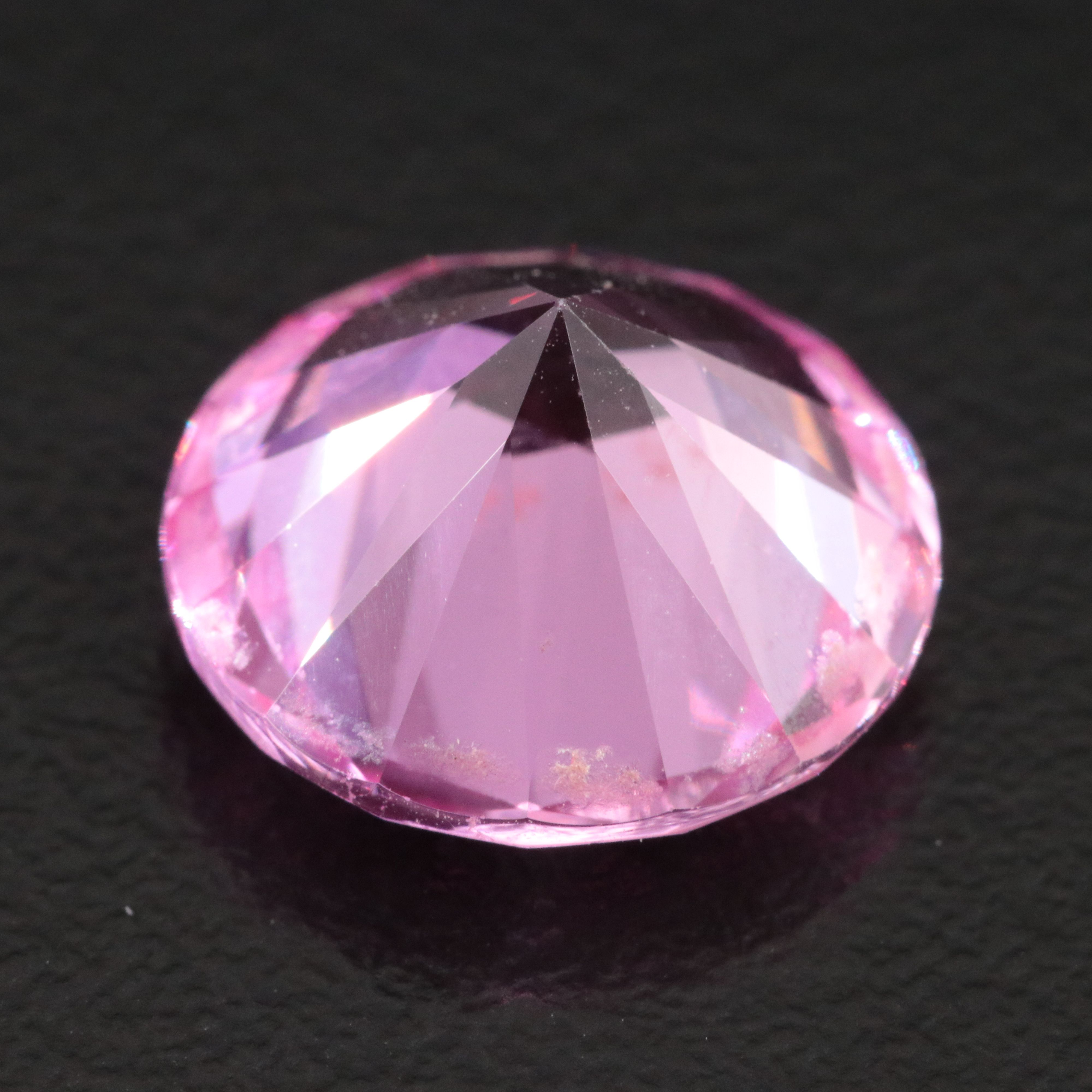 Loose 7.68 CT Lab Grown Pink Sapphire