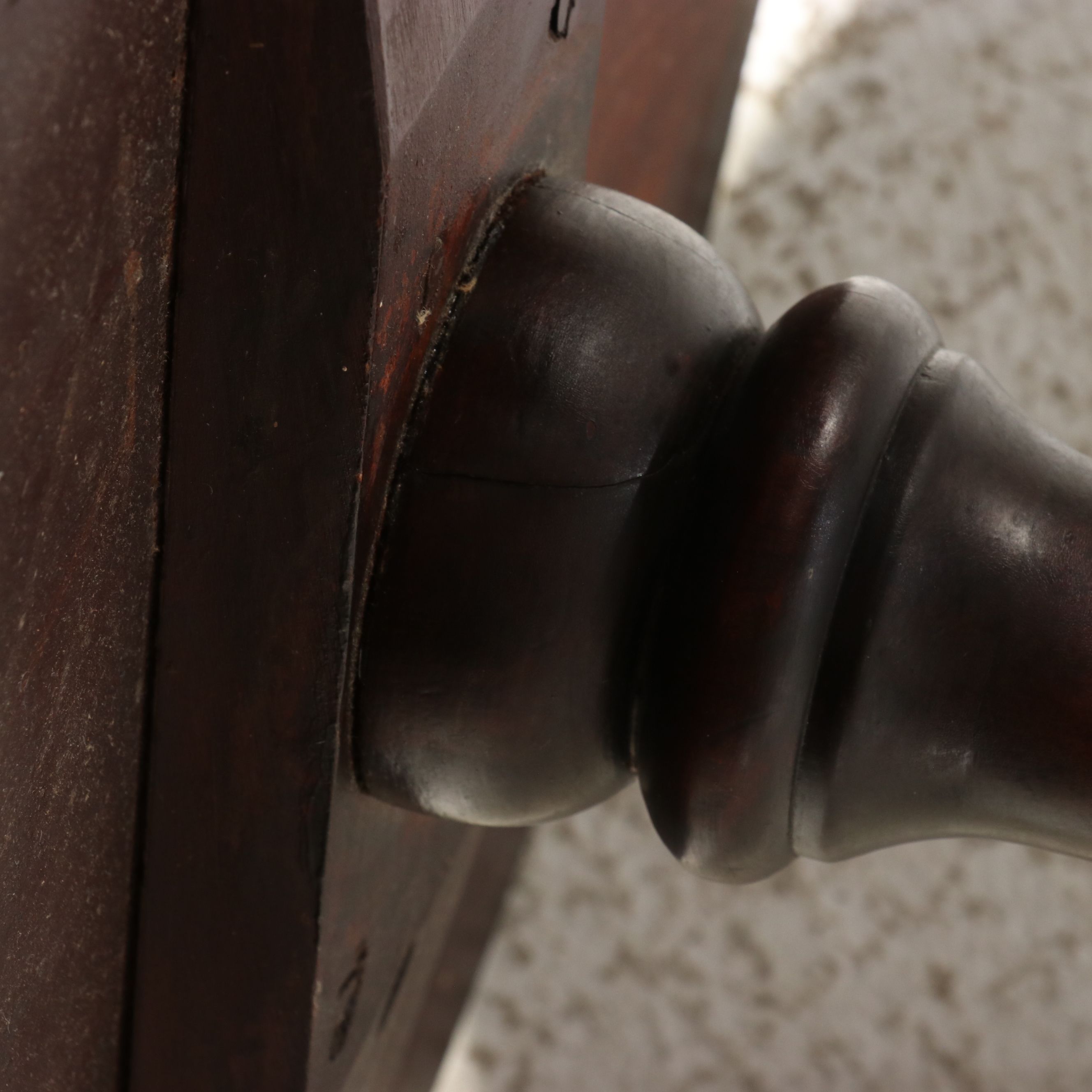 Sheraton Style Mahogany Tripod Candlestand, 19th Century