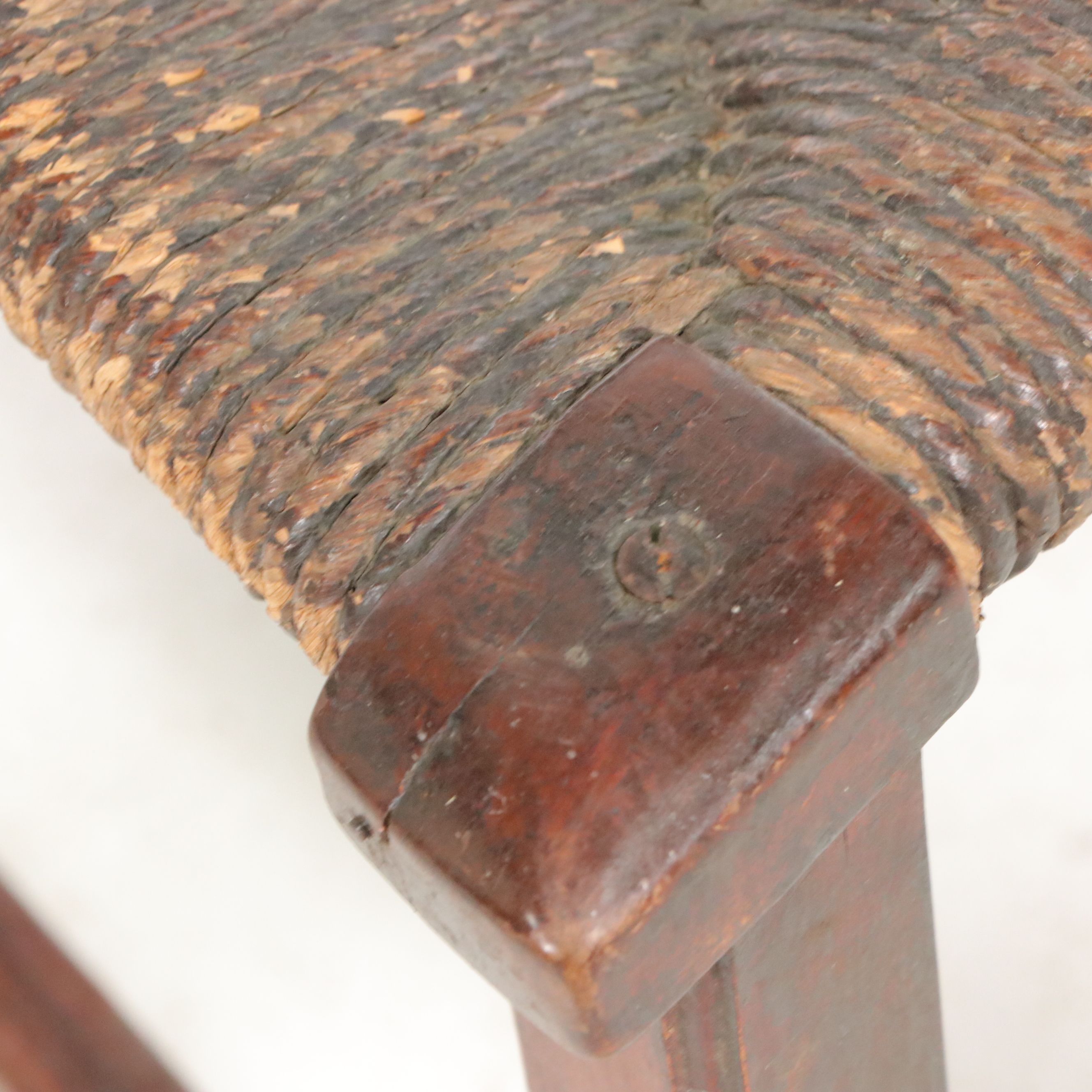 Early American Chippendale Style Side Chair with Ladder-Back Rocking Chair