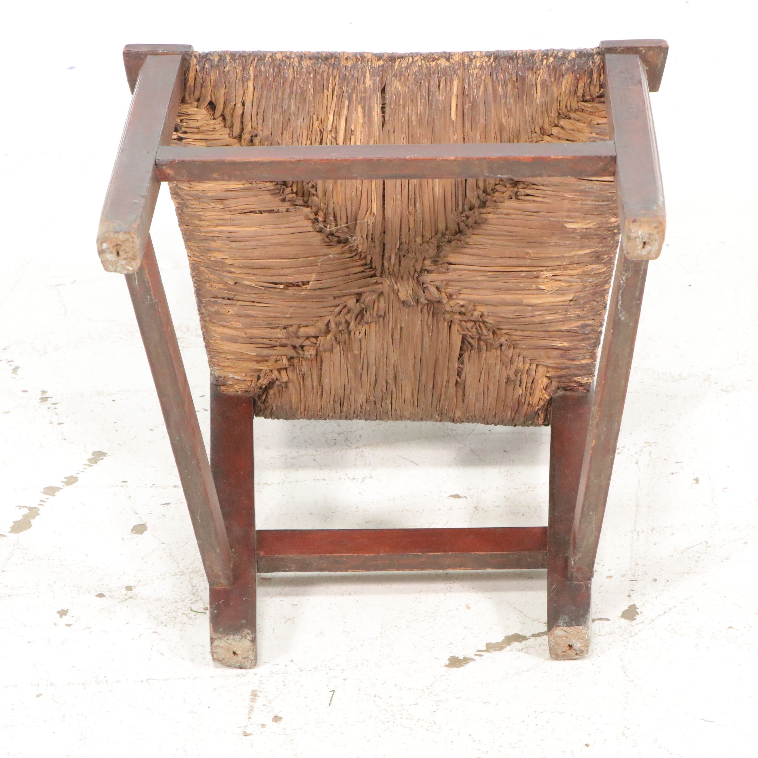 Early American Chippendale Style Side Chair with Ladder-Back Rocking Chair