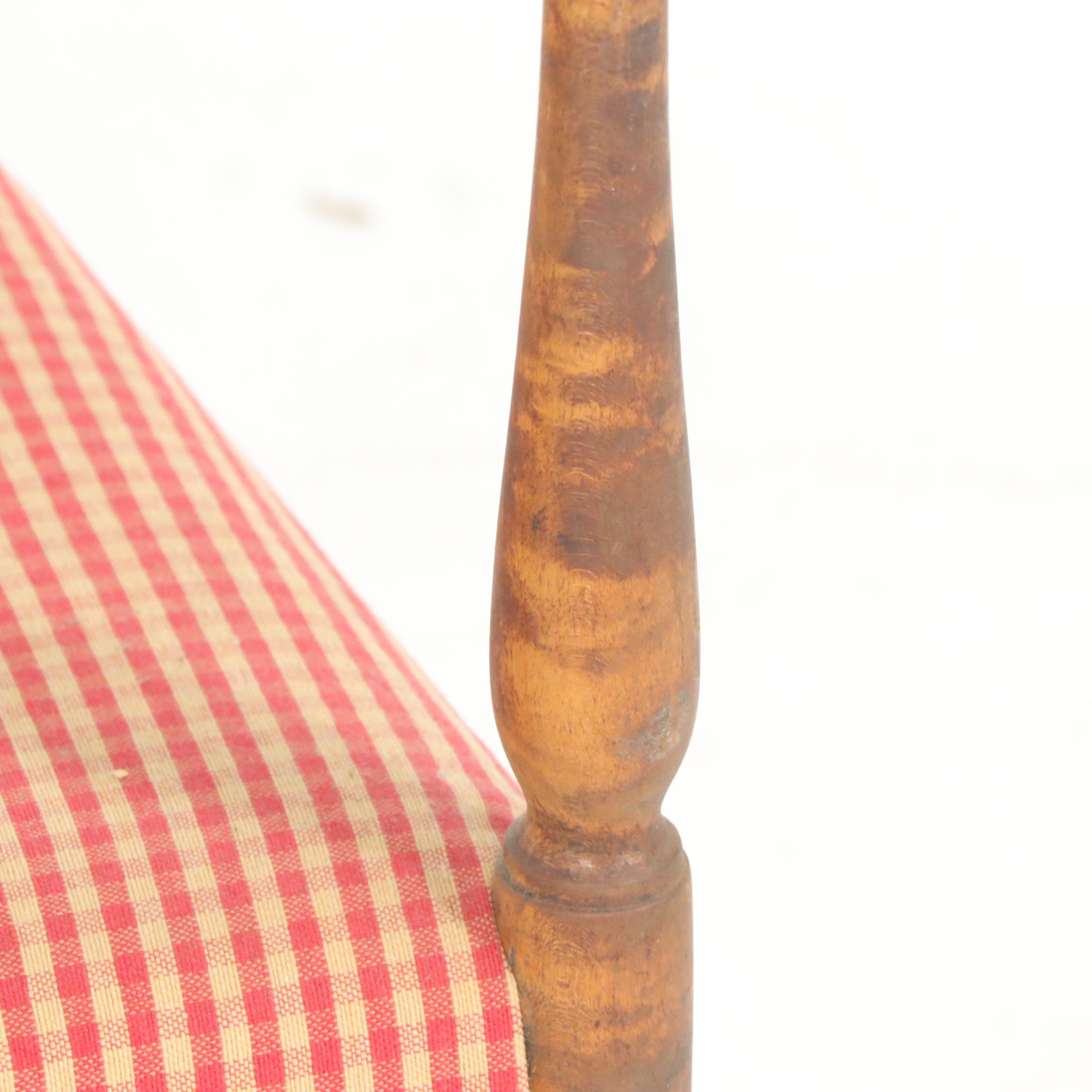 Early American Chippendale Style Side Chair with Ladder-Back Rocking Chair