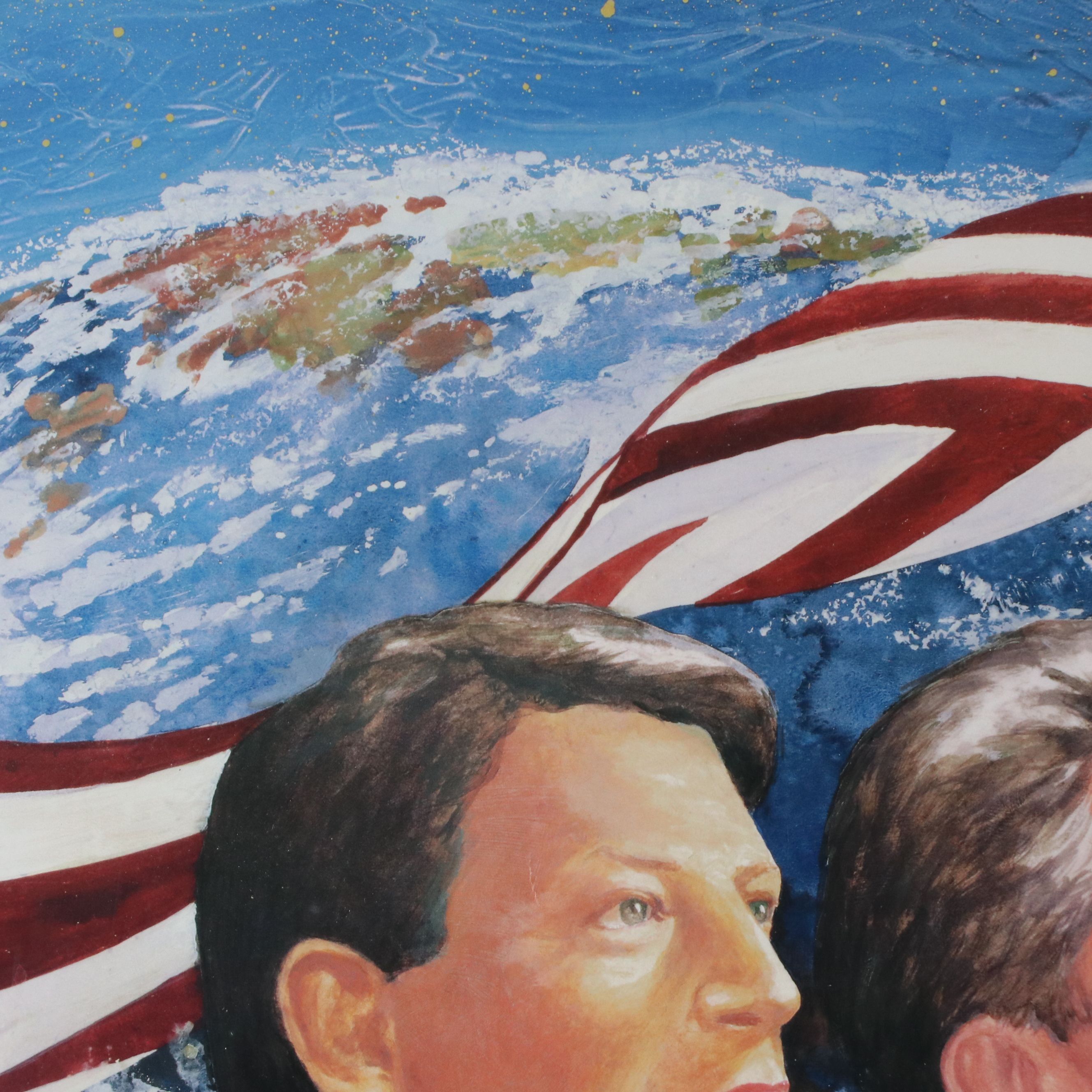 Offset Lithograph Political Poster For "Inauguration 1997"