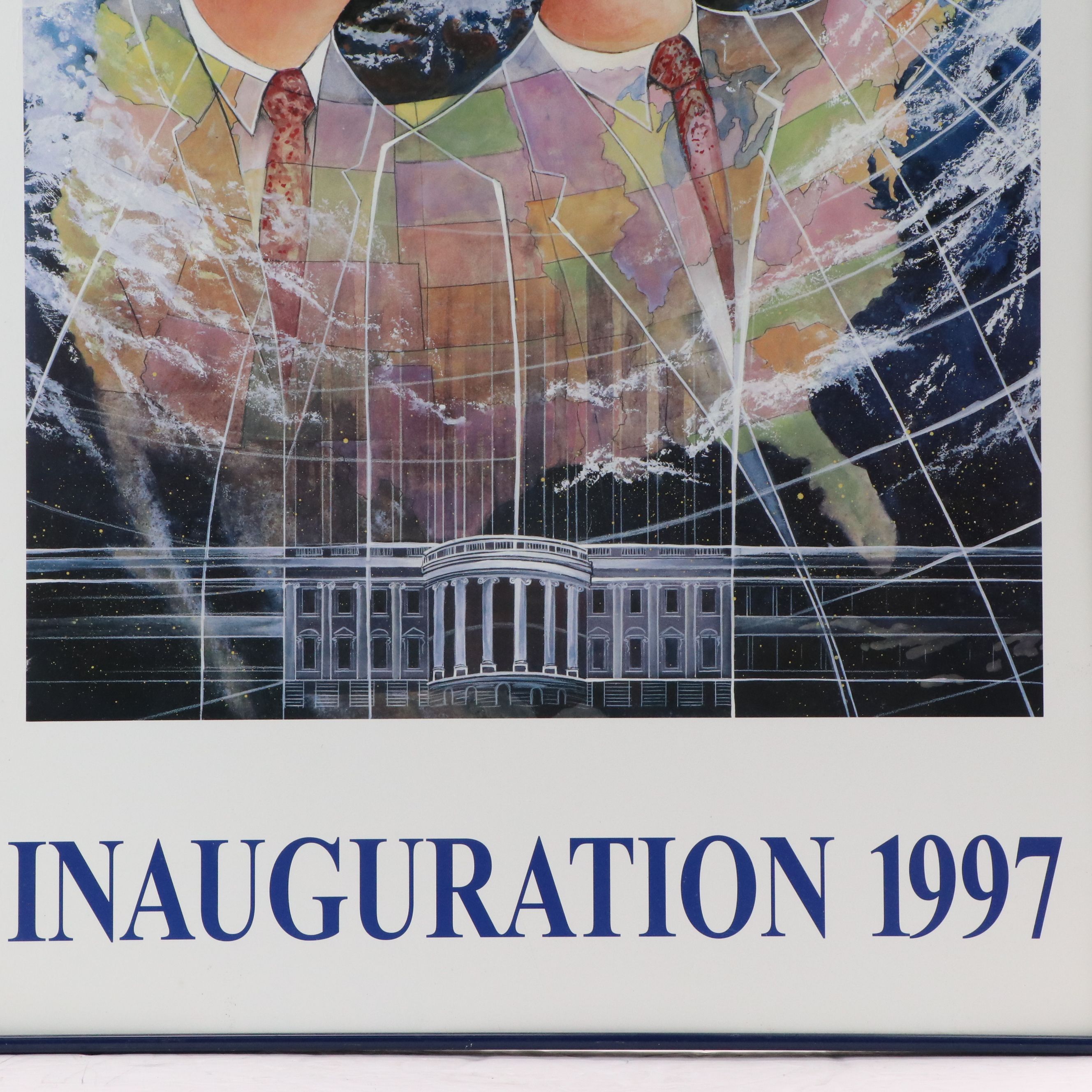 Offset Lithograph Political Poster For "Inauguration 1997"