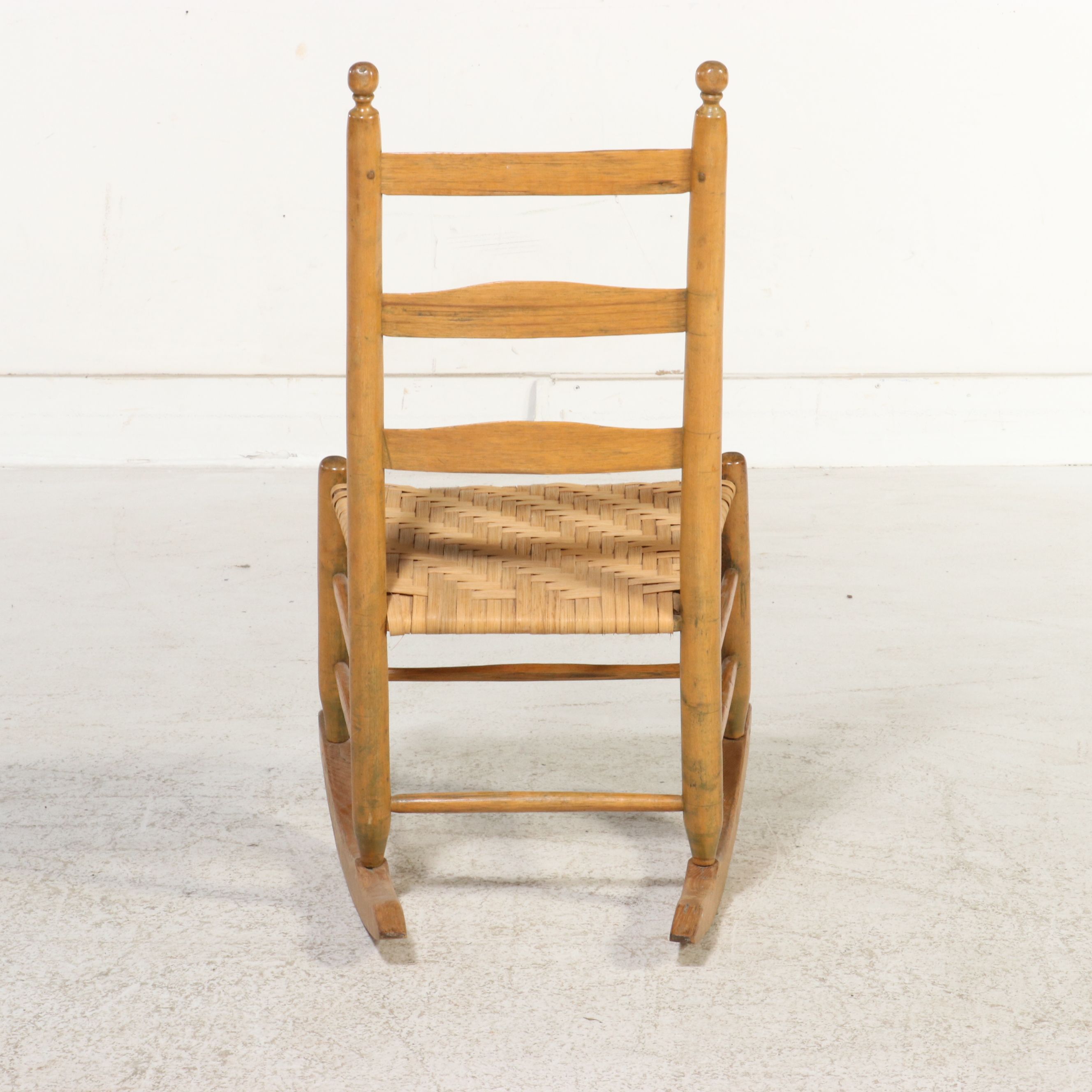 Shaker Style Ladder-Back Rocking Chair, Late 19th Century