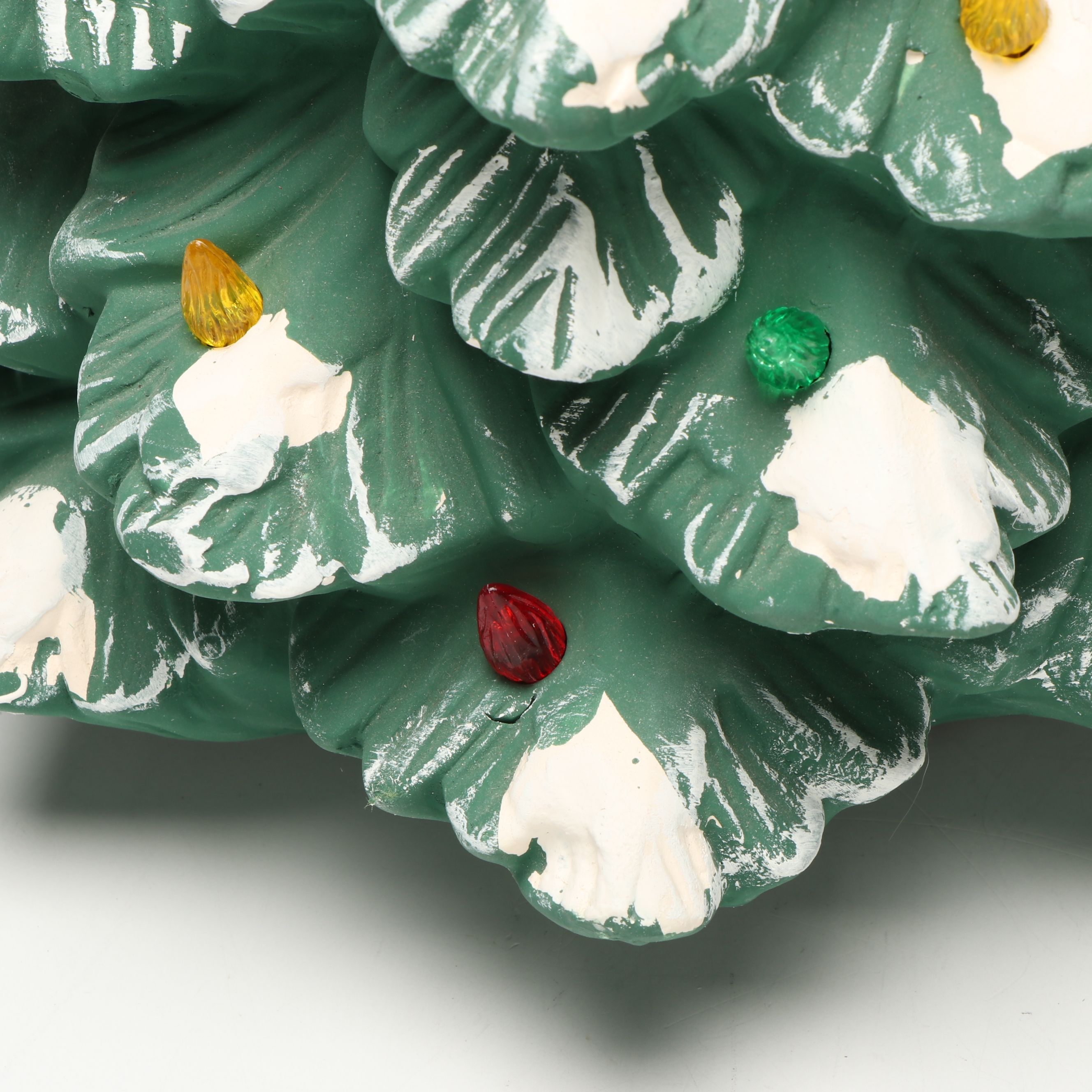 Illuminated Trim A Home Porcelain Christmas Tree Figurine