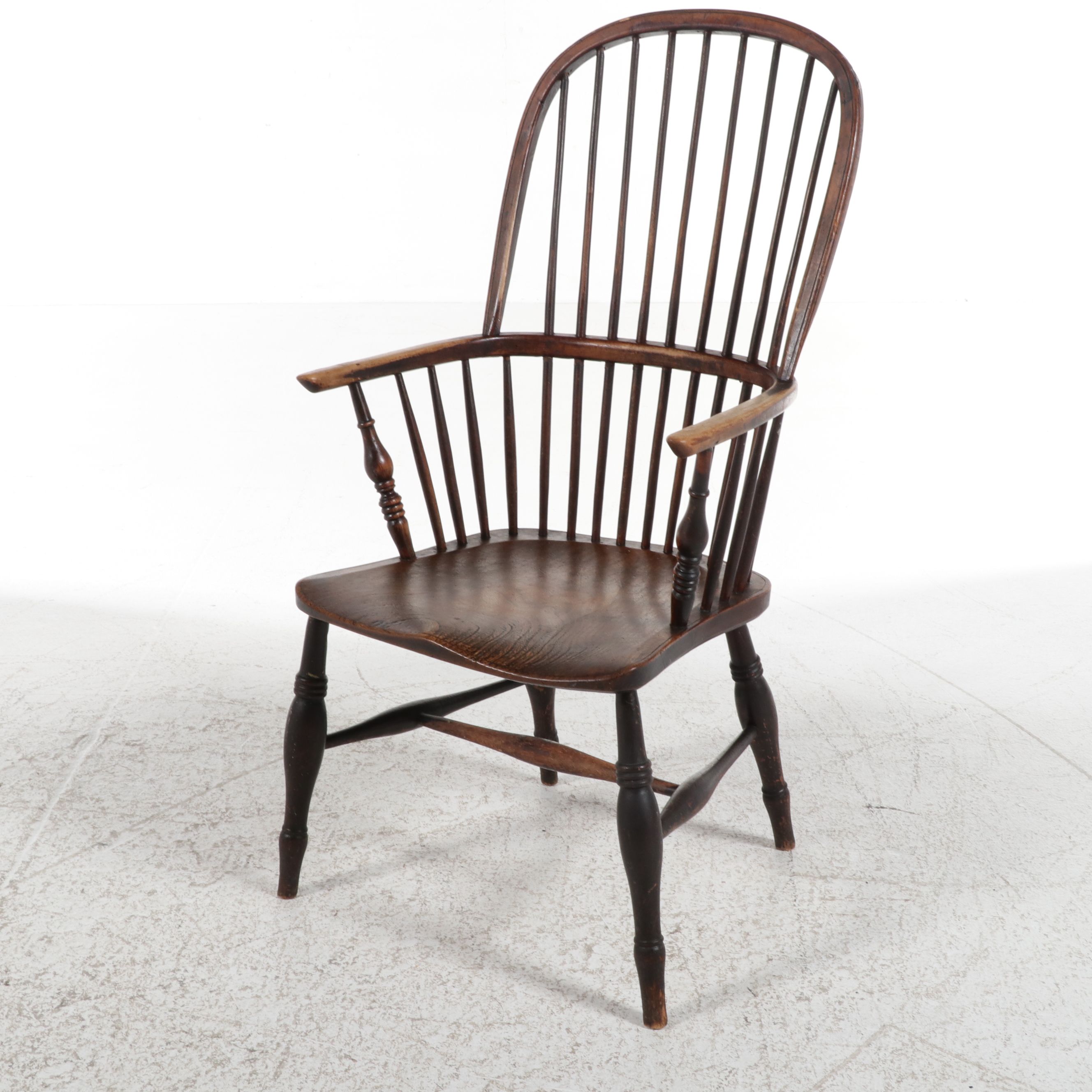 English Windsor Sack-Back Armchair, 19th Century