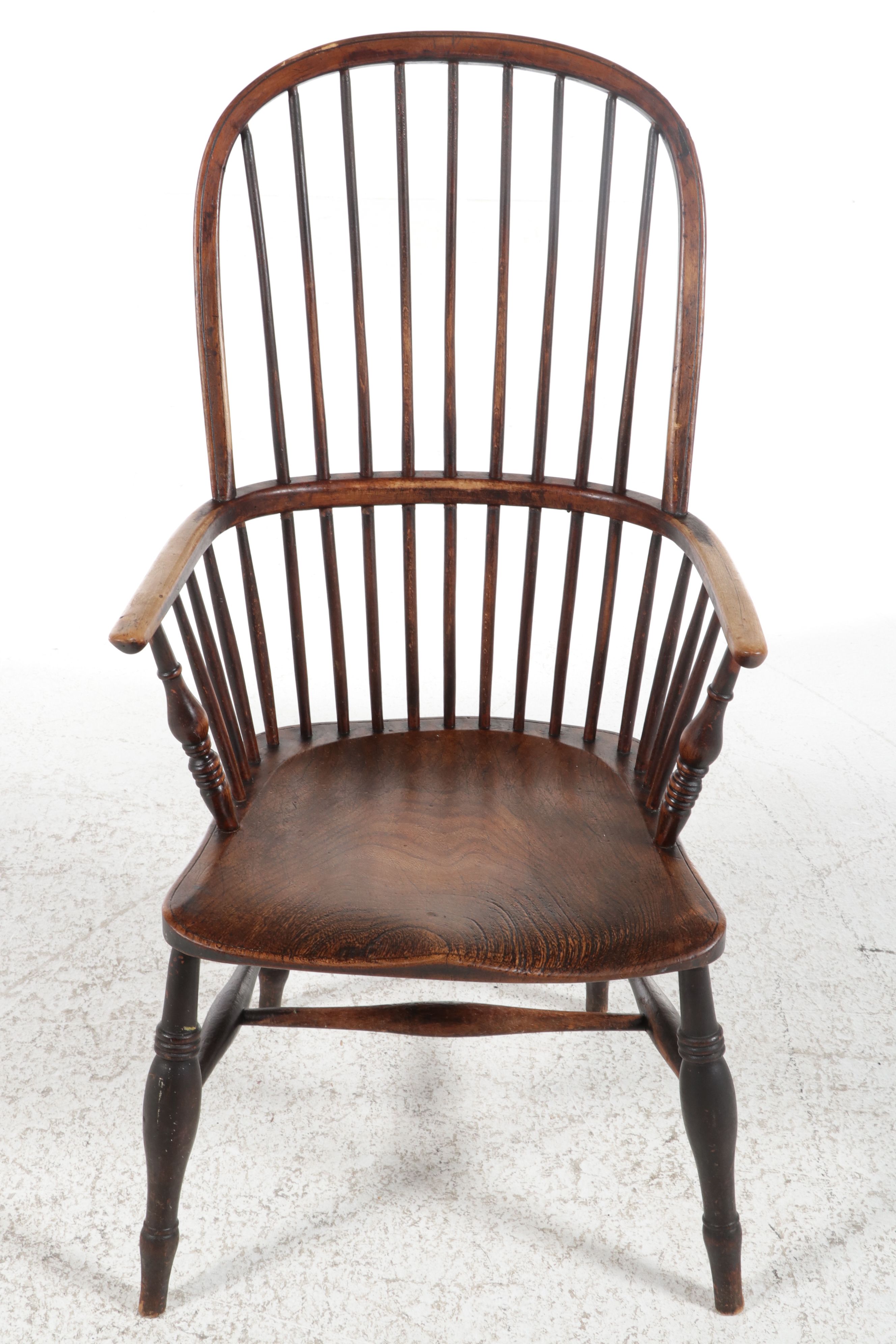 English Windsor Sack-Back Armchair, 19th Century