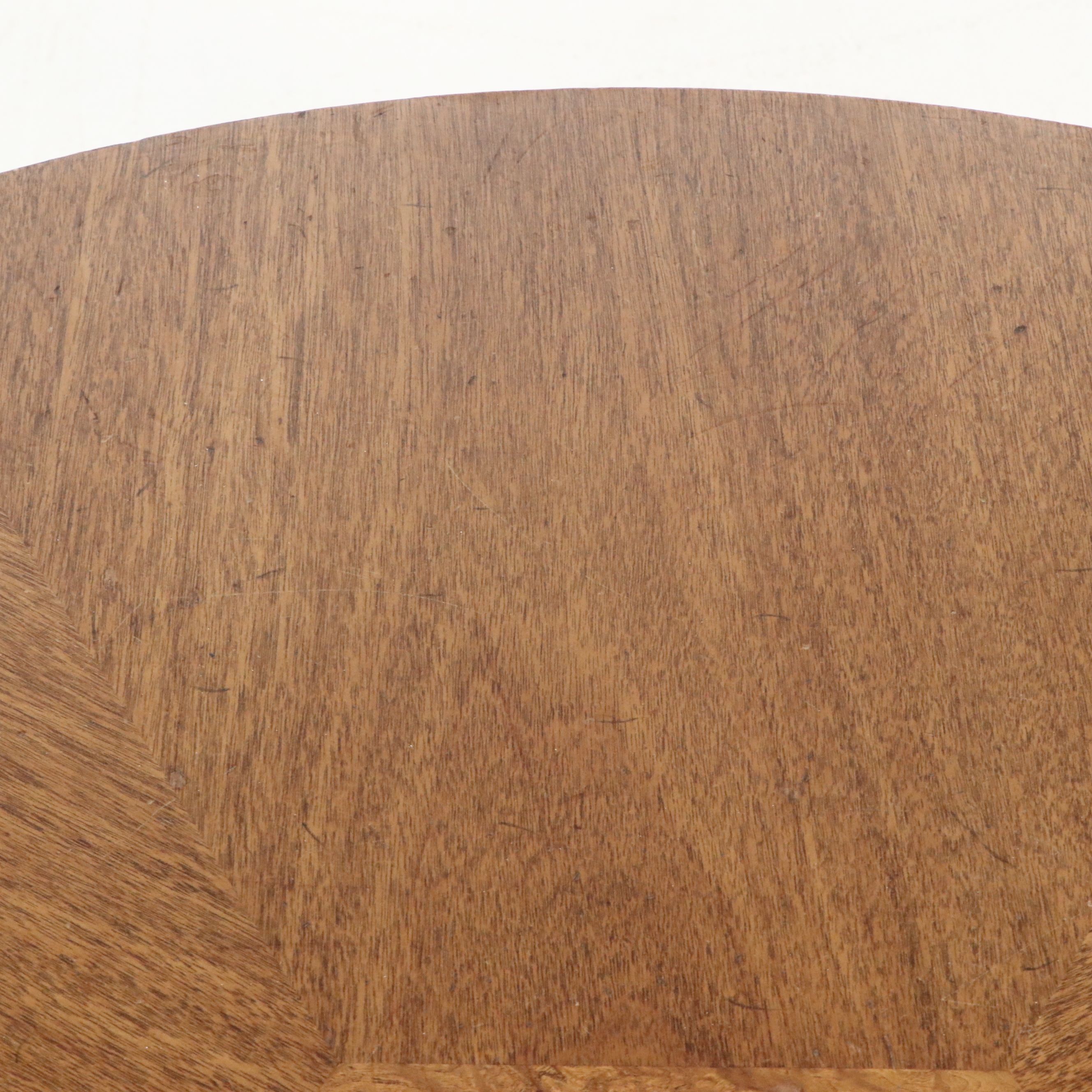 Drexel "Triune" Collection Round Mahogany Coffee Table, Mid to Late 20th Century