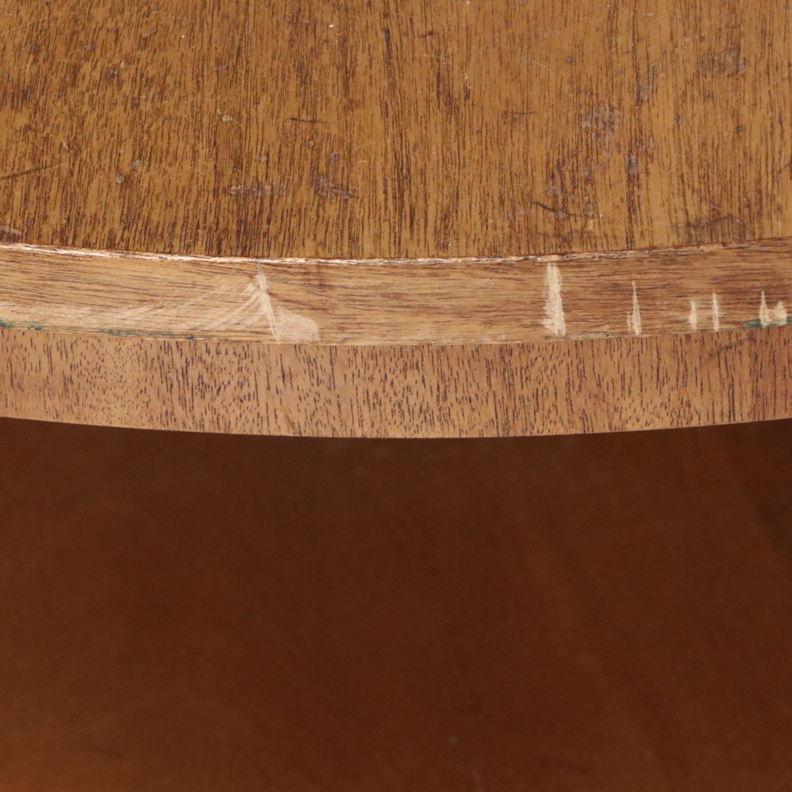 Drexel "Triune" Collection Round Mahogany Coffee Table, Mid to Late 20th Century