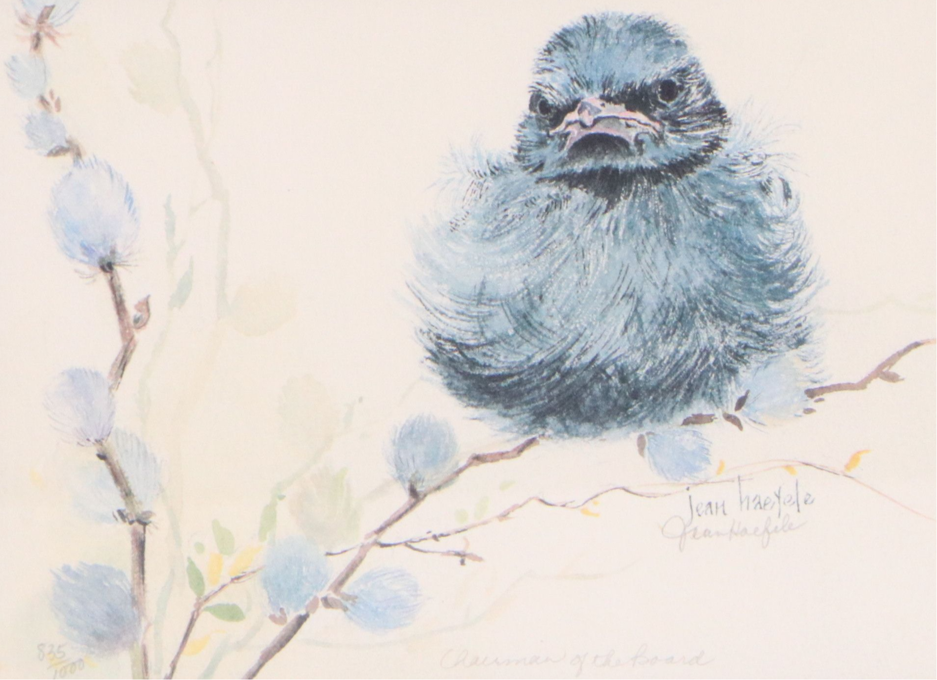 Jean Haefele Offset Lithograph "Chairman of the Board," Late 20th Century