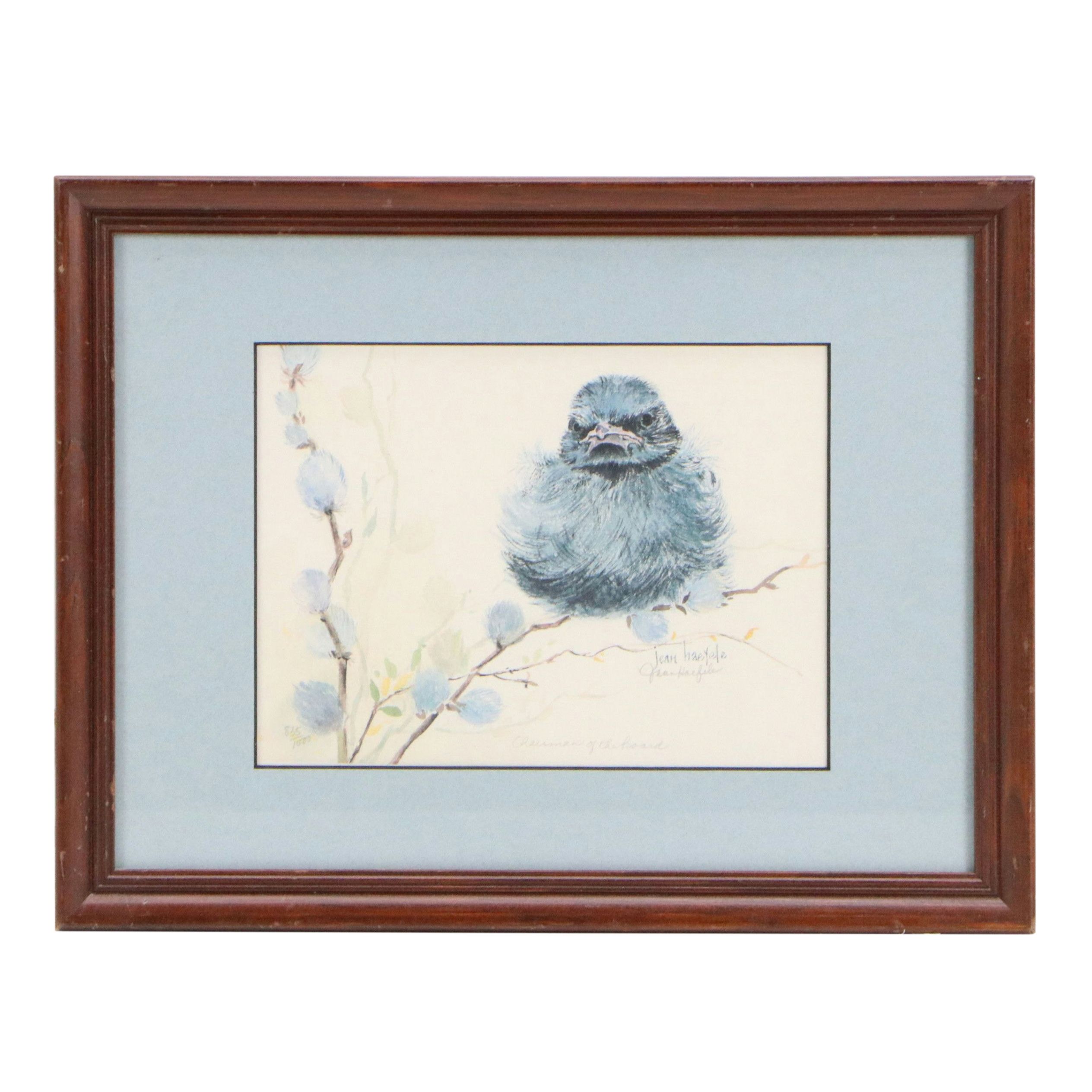 Jean Haefele Offset Lithograph "Chairman of the Board," Late 20th Century