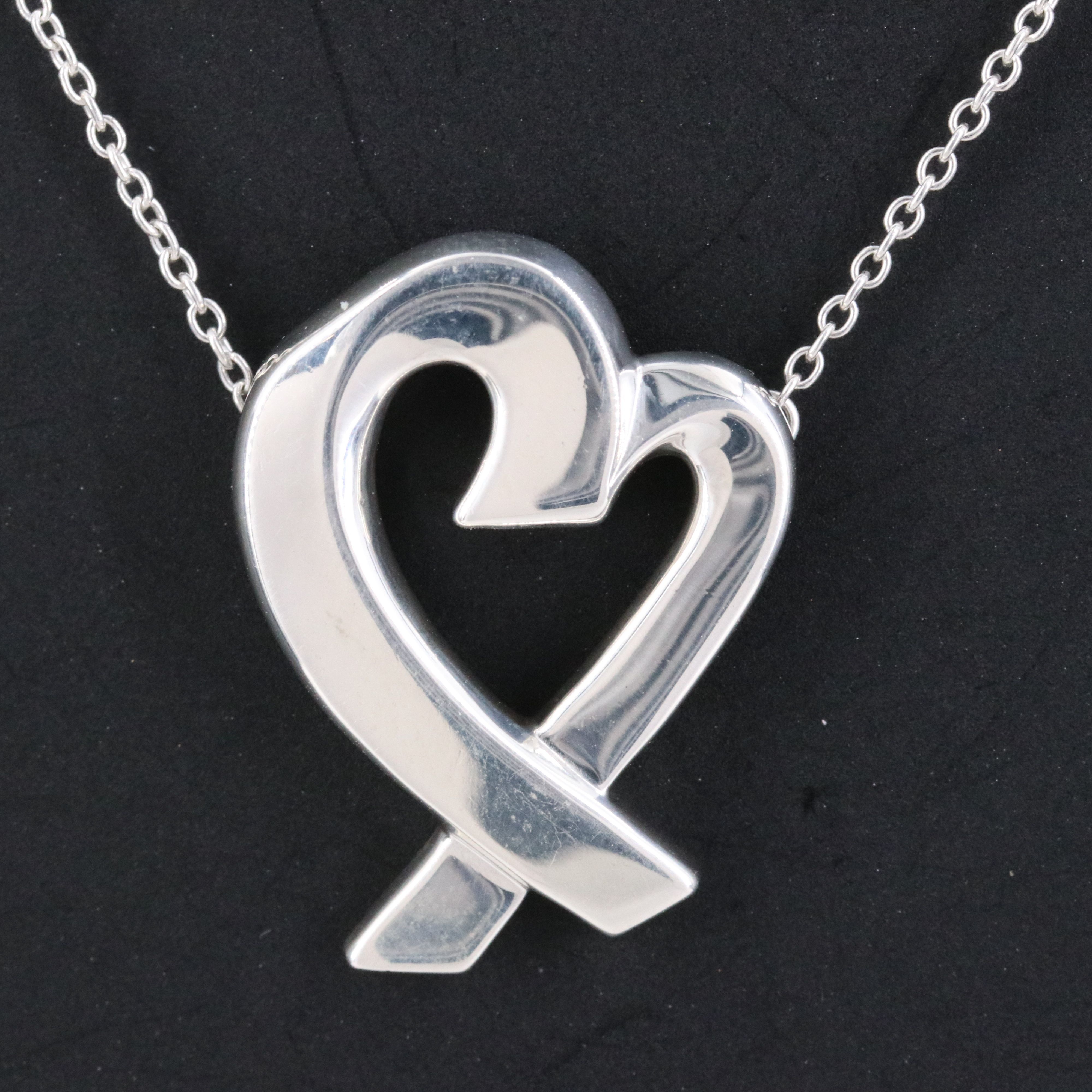 Paloma Picasso for Tiffany & Co. Loving Heart Sterling Necklace