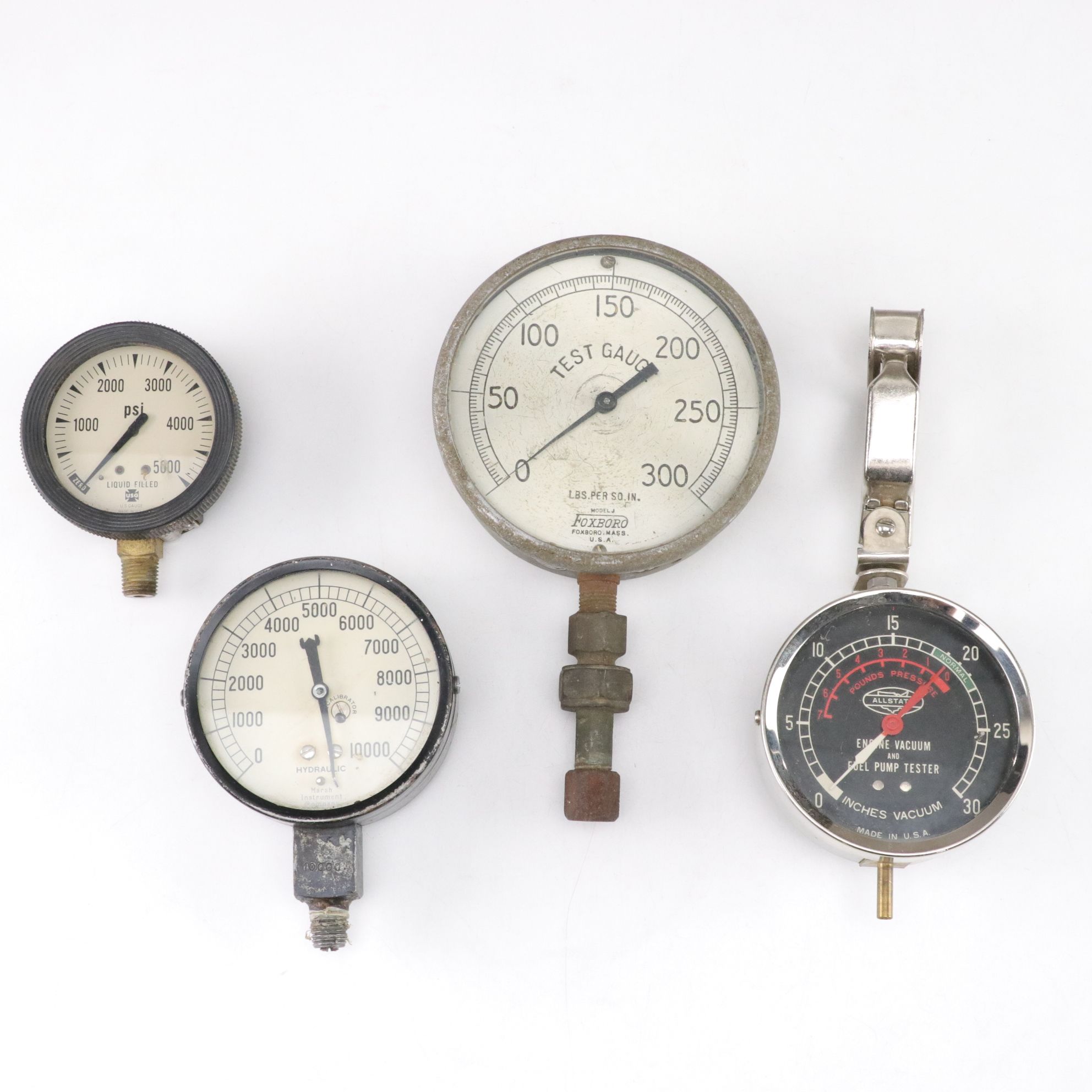 Foxboro, Allstar and More Hydraulic Pressure Gauges