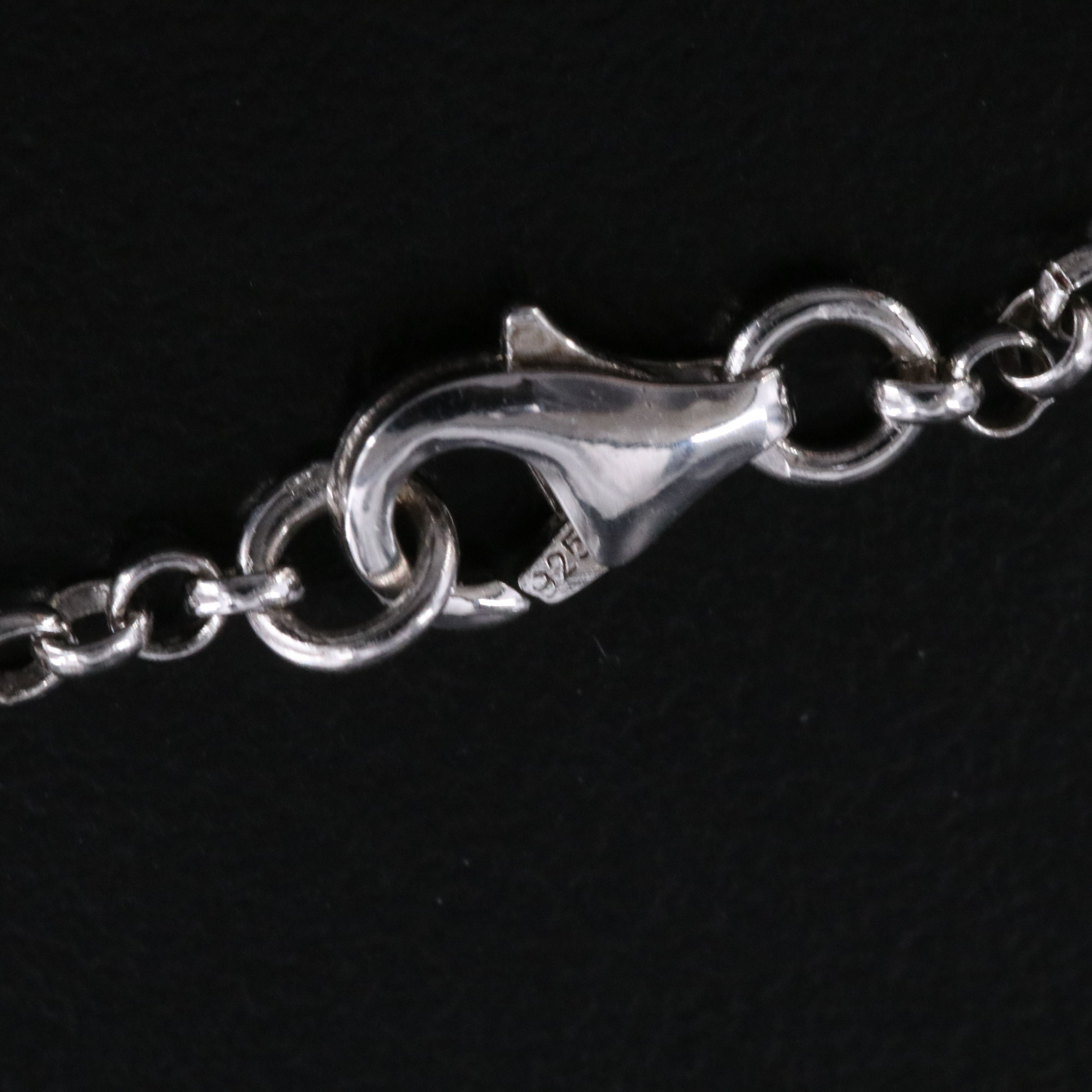 Sterling Diopside Necklace