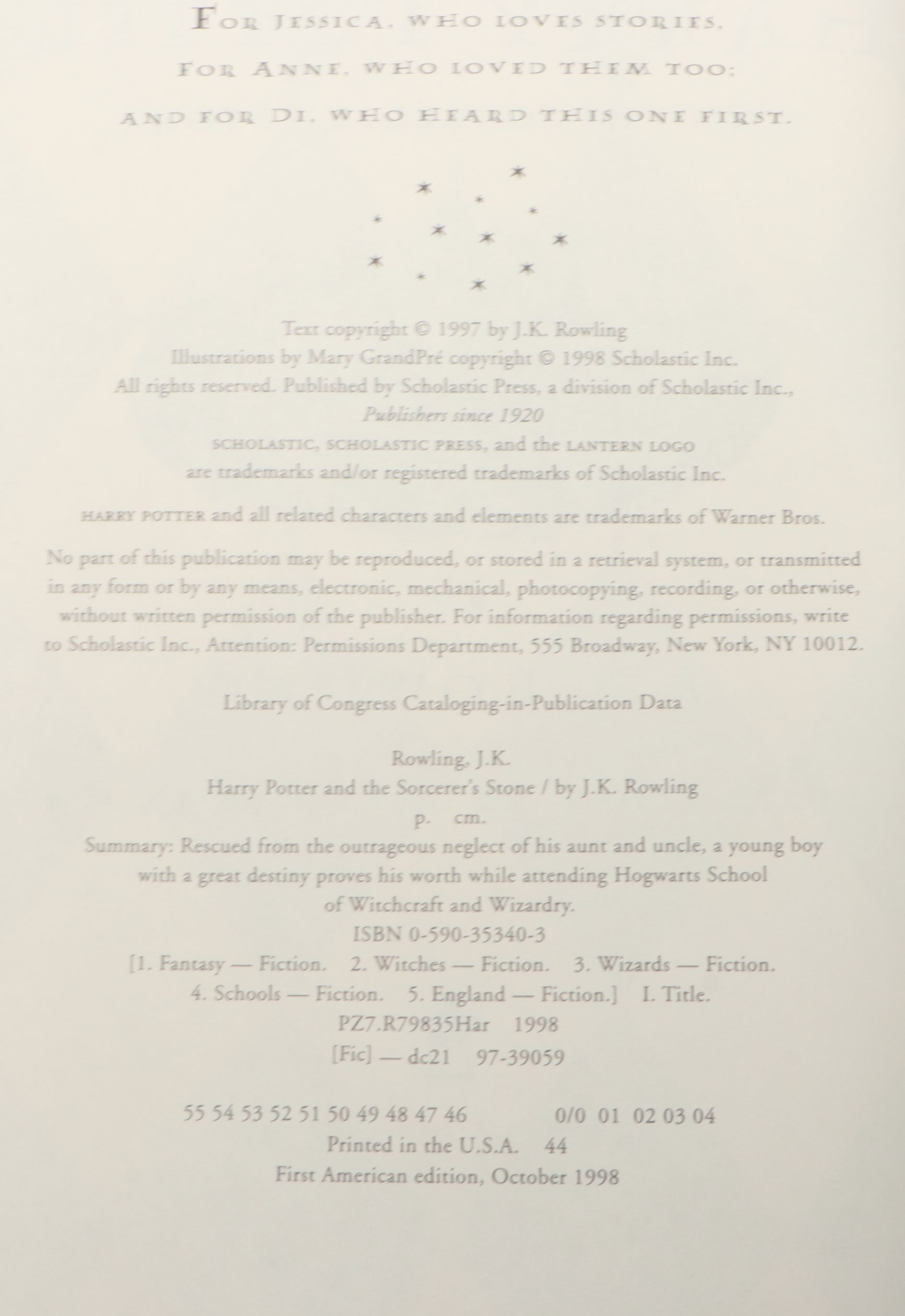 First American Edition "Harry Potter" Complete Series with Other Paperback