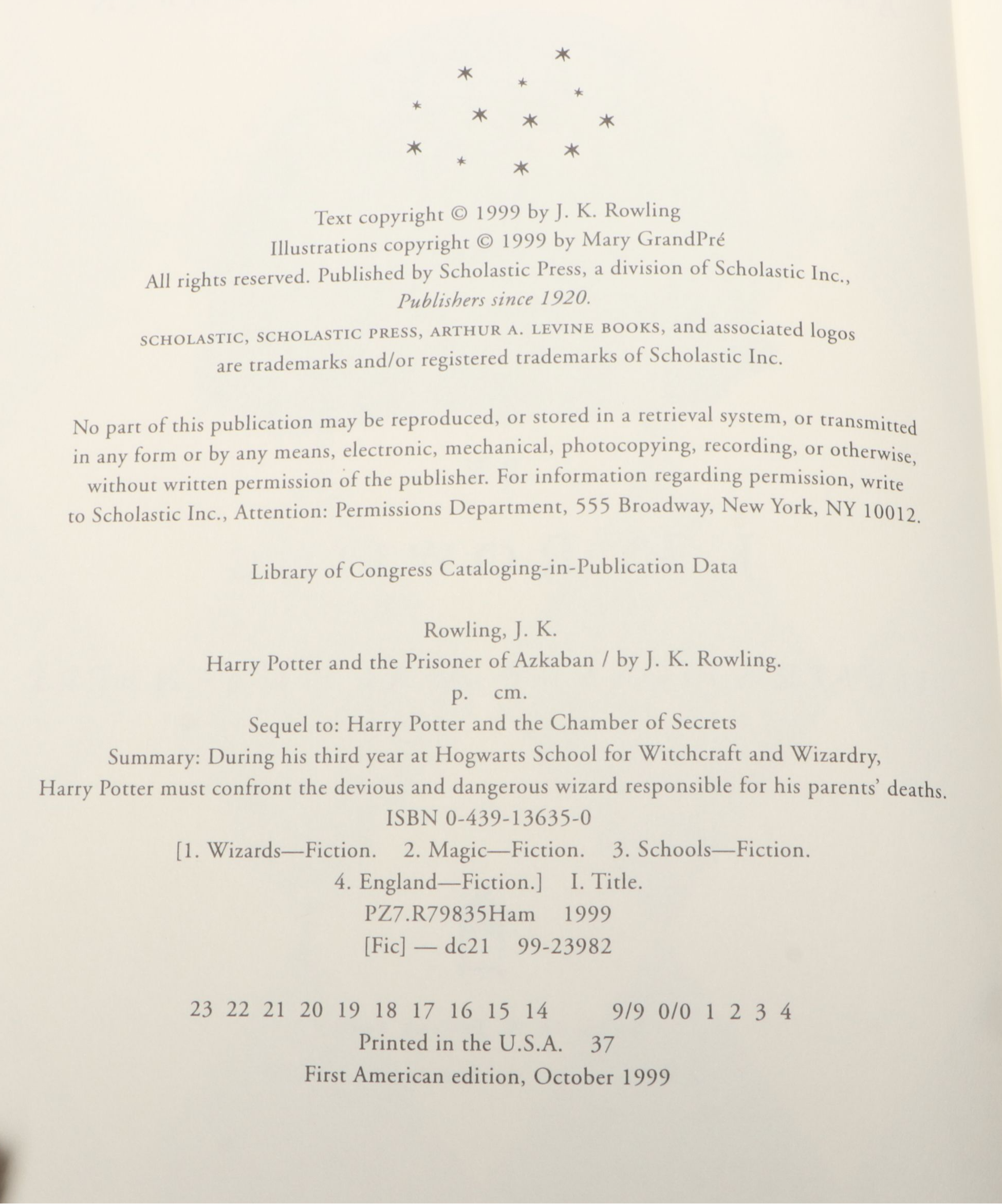 First American Edition "Harry Potter" Complete Series with Other Paperback