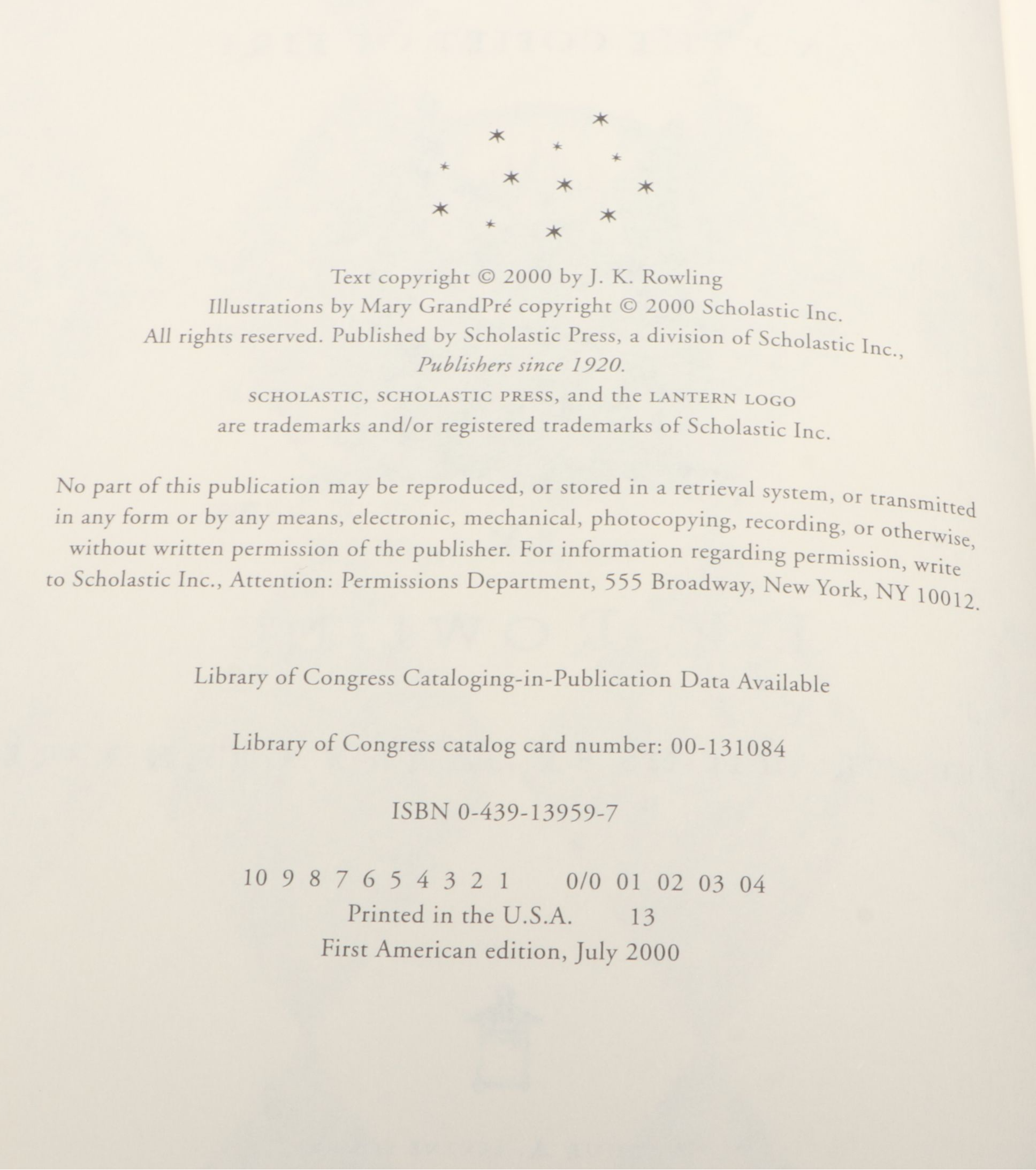 First American Edition "Harry Potter" Complete Series with Other Paperback