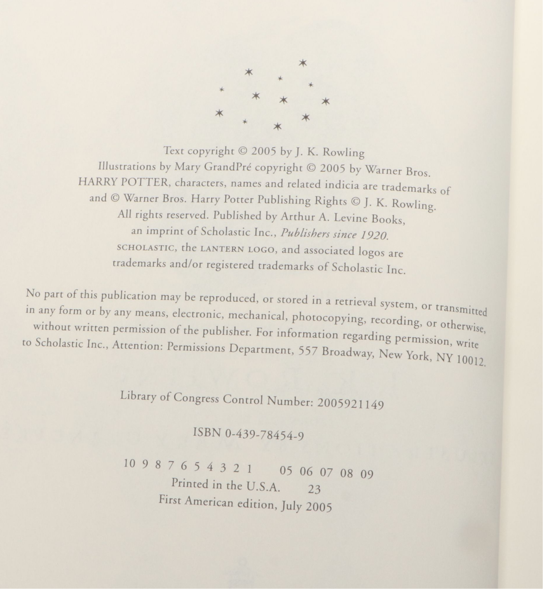 First American Edition "Harry Potter" Complete Series with Other Paperback