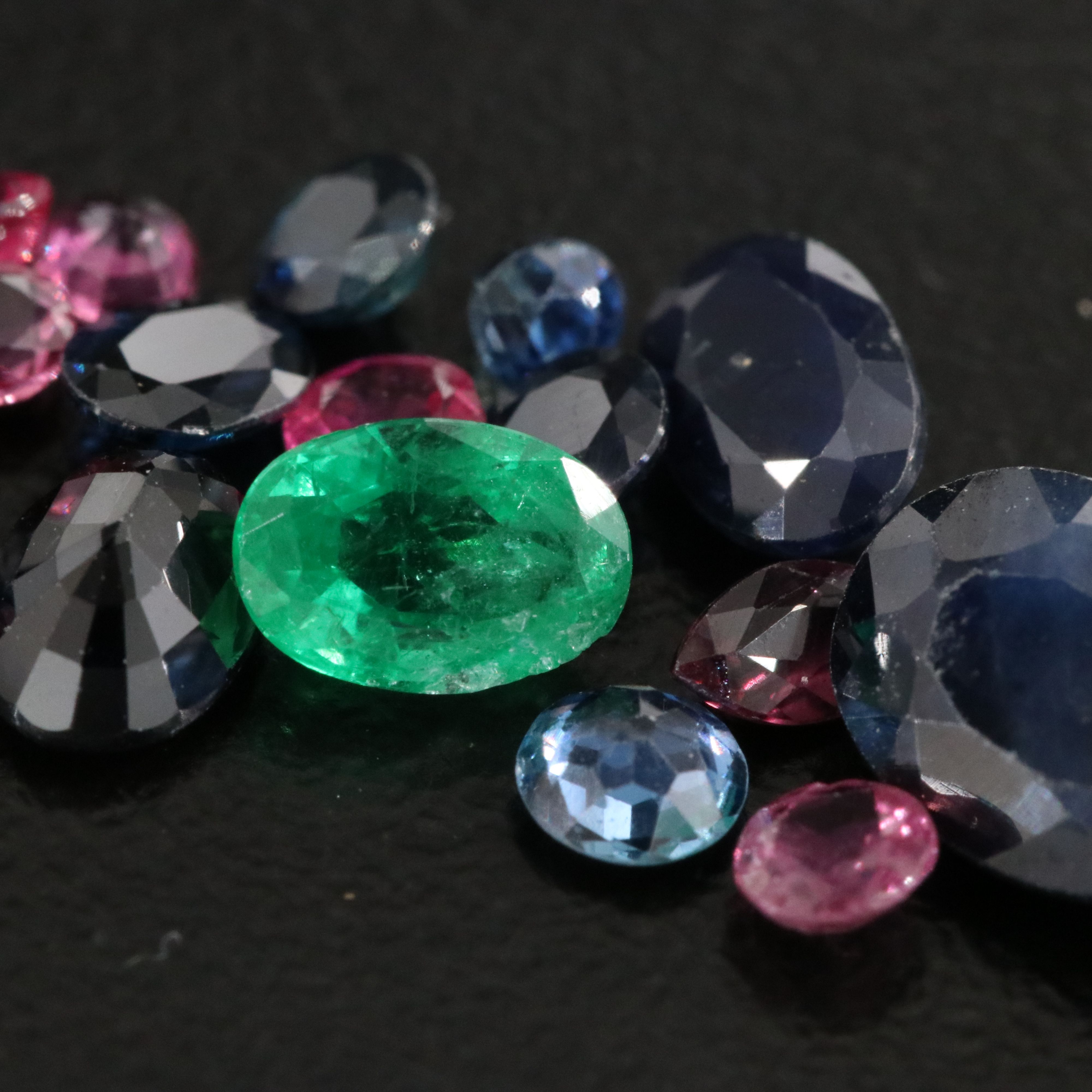 Loose 5.54 CTW Sapphire, Ruby, and Emerald Lot