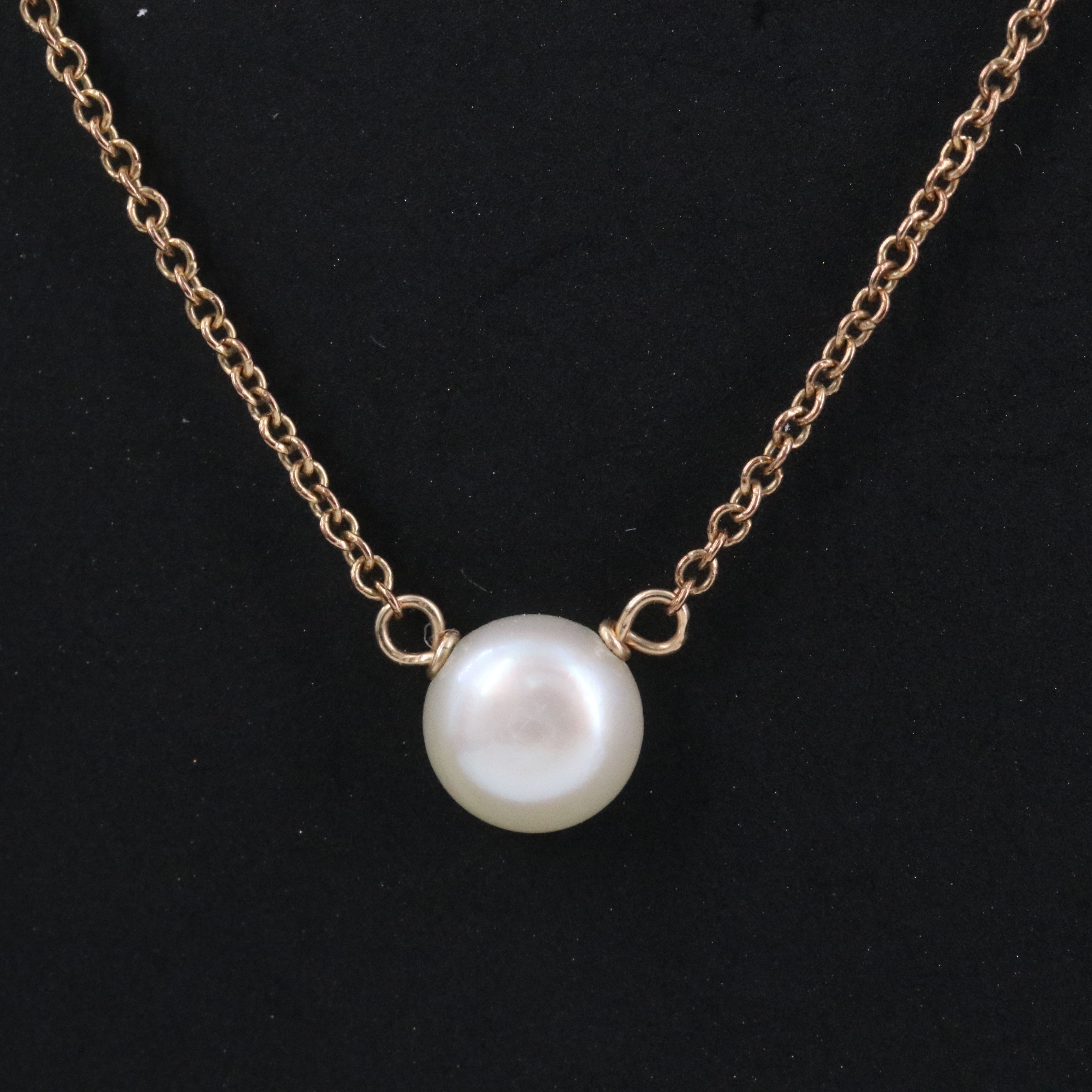 Gold-Filled Pearl Necklace