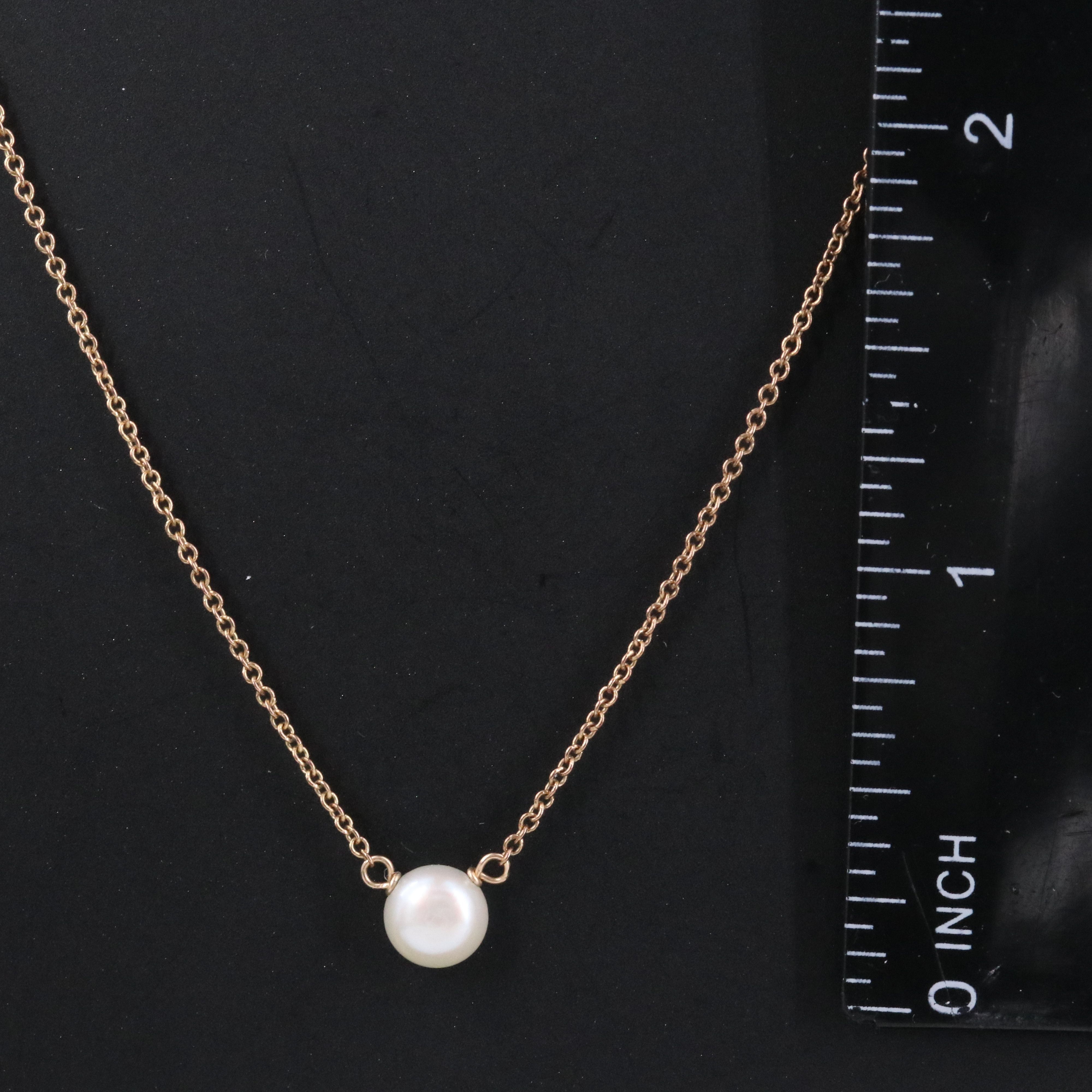 Gold-Filled Pearl Necklace