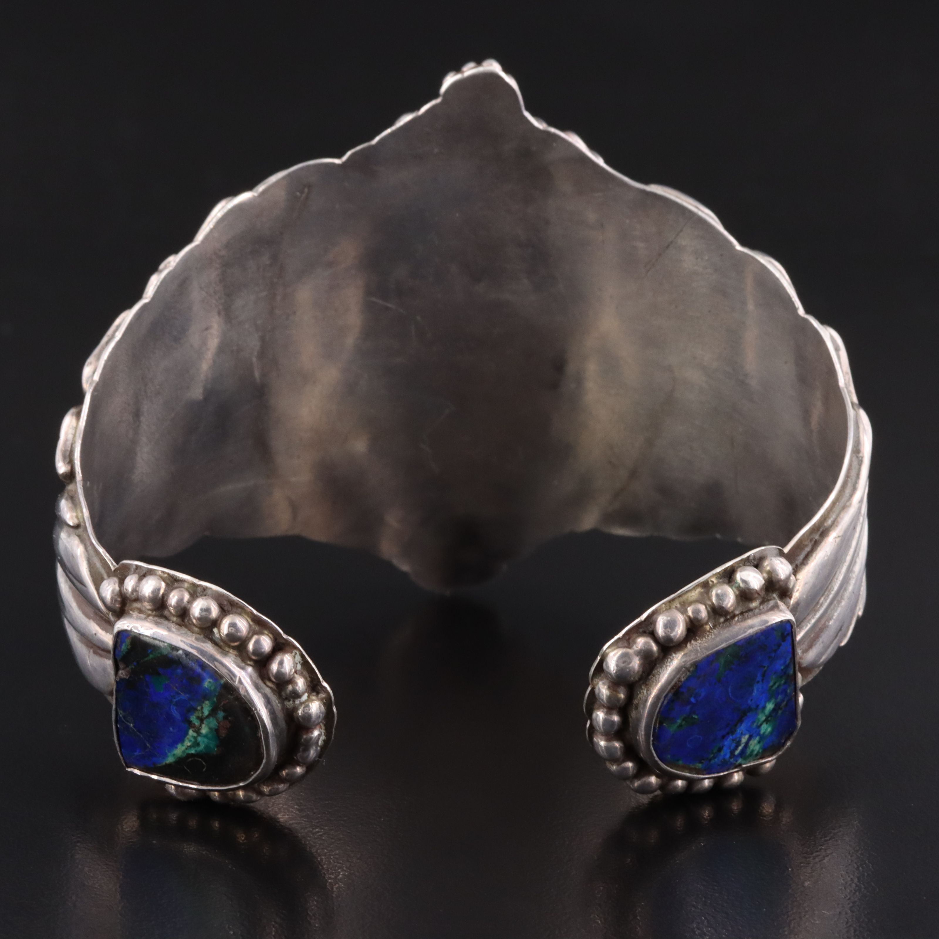 Sterling Azuremalachite Cuff Bracelet